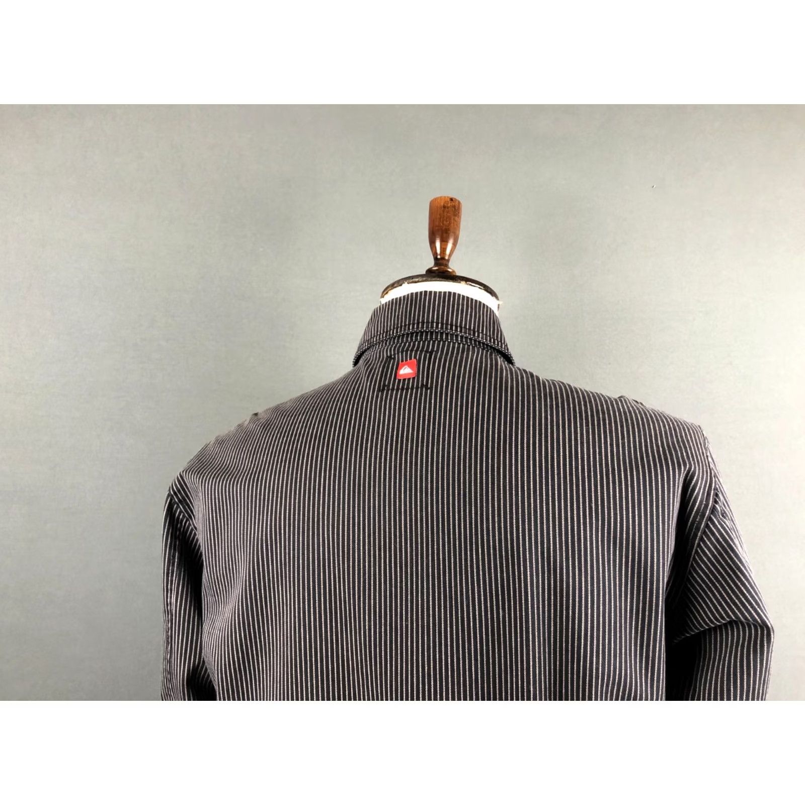 Quiksilver Quiksilver Mens Full Zip Jacket Black Cotton Striped Hooded? Size US M / EU 48-50 / 2 - 5 Thumbnail