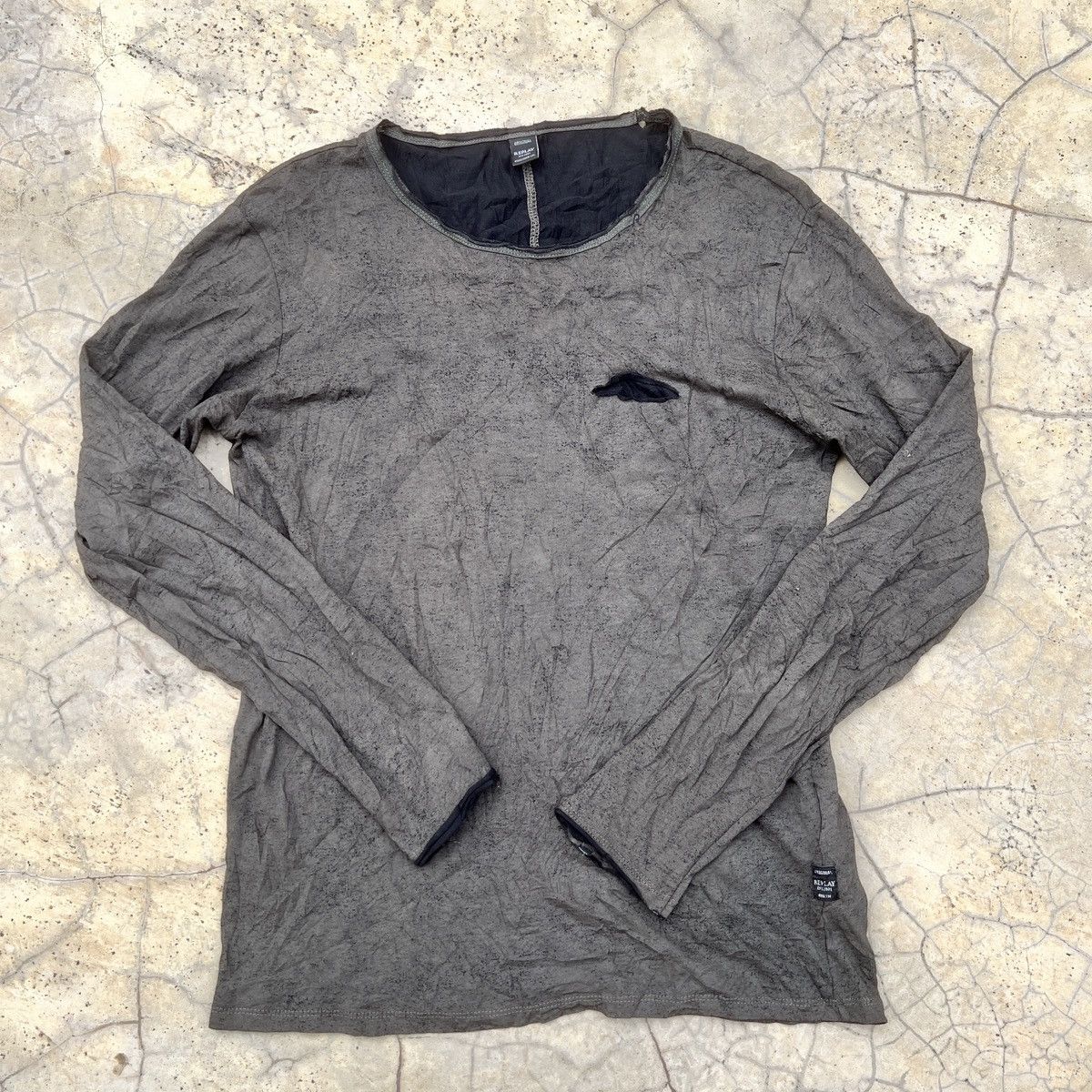 Replay REPLAY DISTRESS LONG SLEEVES TEE Size US M / EU 48-50 / 2 - 3 Thumbnail