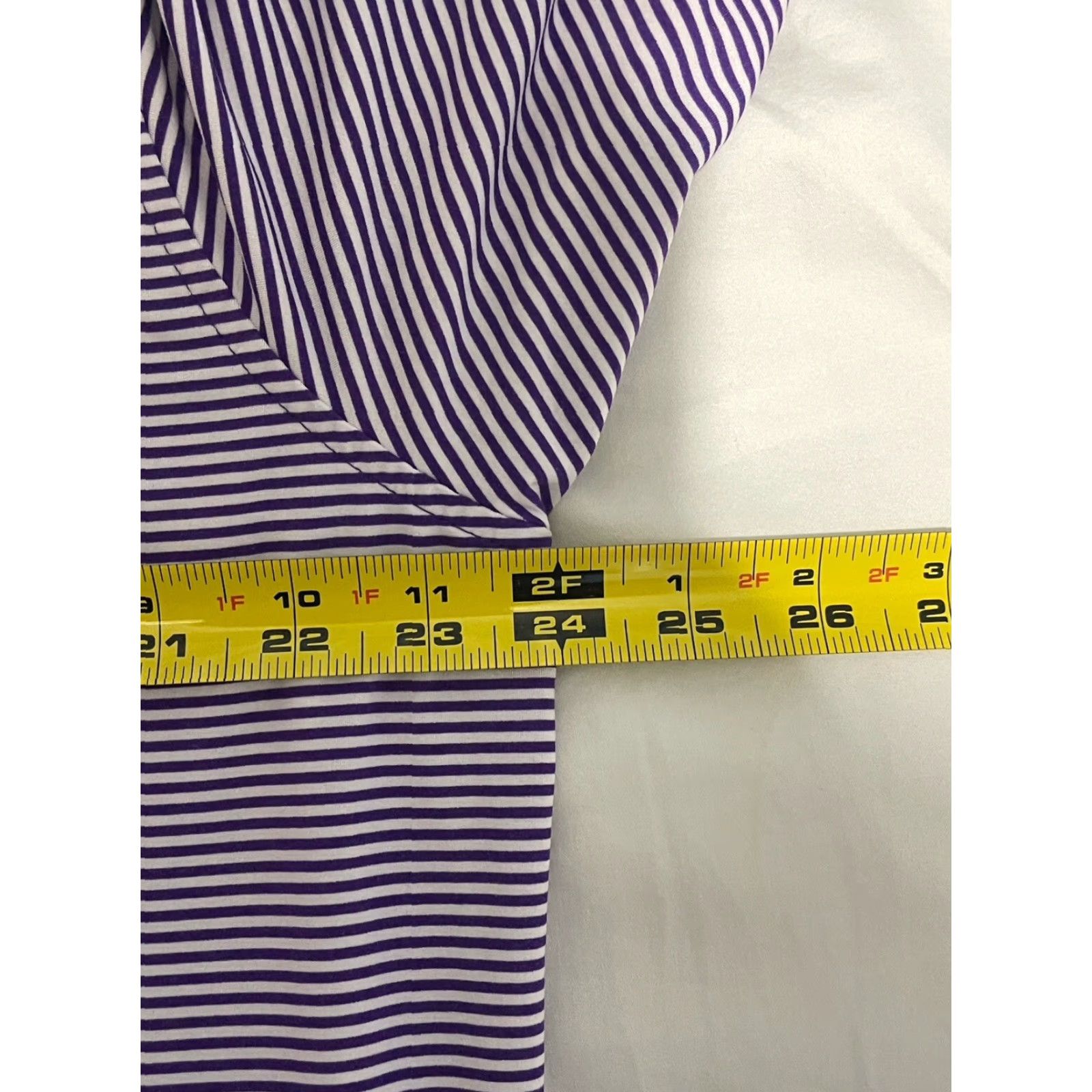 Vintage Draddy Sport Golf Shirt Mens XL Purple/White Striped Kiawah Island Club Wardrobe Polo Shirt Golf Mens XL Purple/White Striped Kiawah Island Club Size US XL / EU 56 / 4 - 3 Thumbnail