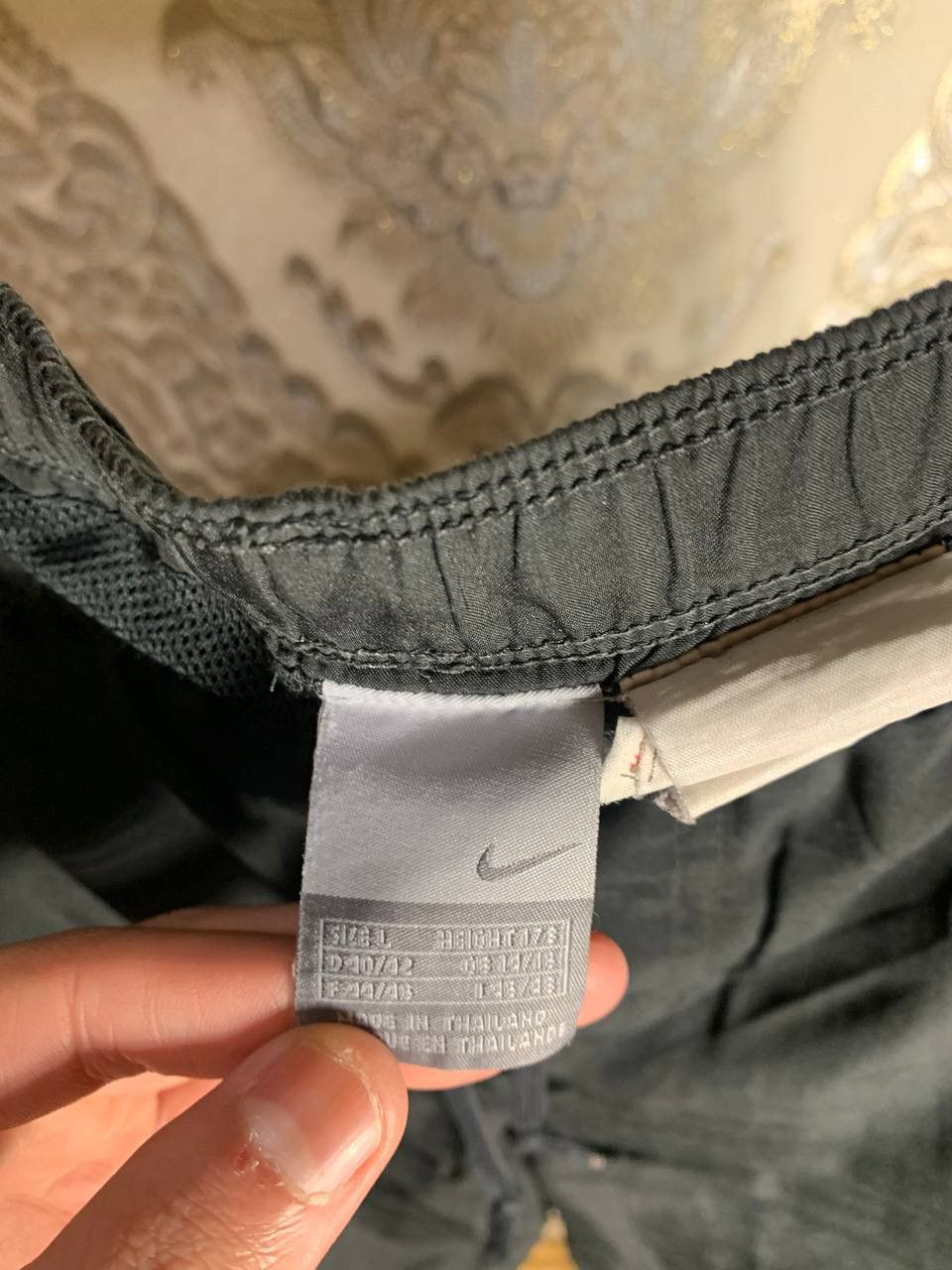 Nike × Vintage VERY RARE NIKE DRILL PANTS WHITE SWOOSH Y2K 90s JAPAN STYLE Size US 34 / EU 50 - 3 Thumbnail