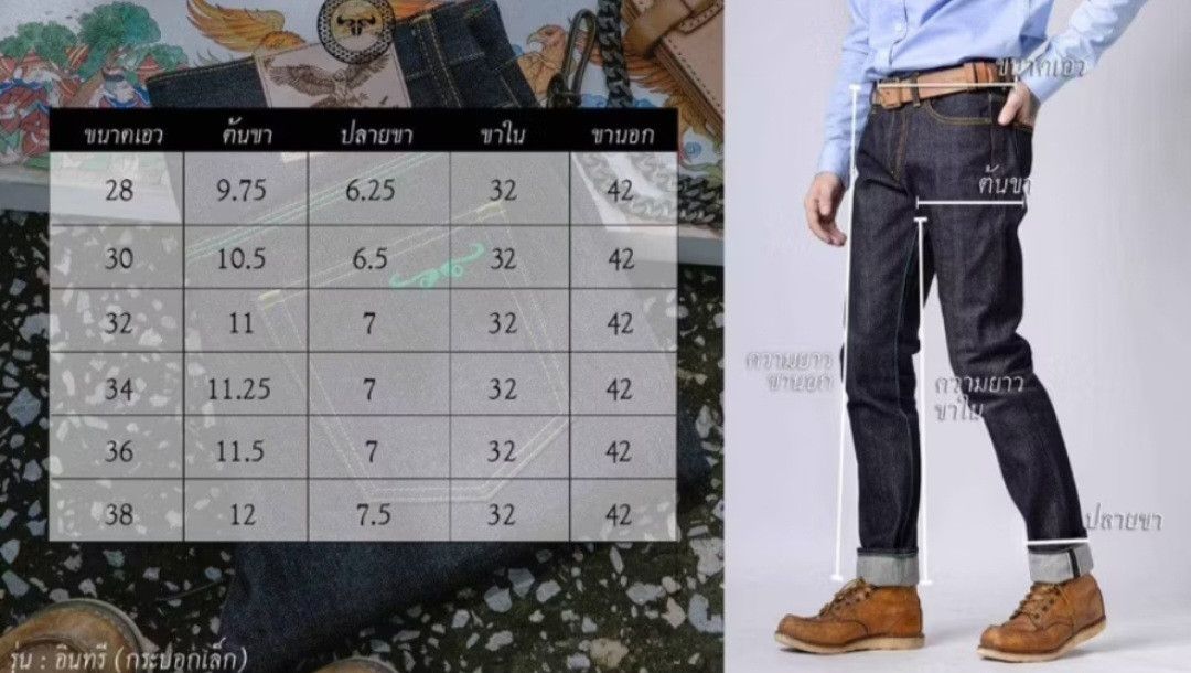 Japanese Brand 💥Khen denim 16 oz Eagle Slim fit Size US 30 / EU 46 - 4 Thumbnail