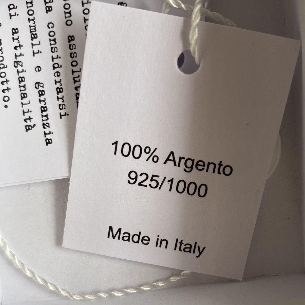Maison Margiela Margiela Silver Hoop Earring Size ONE SIZE - 8 Thumbnail