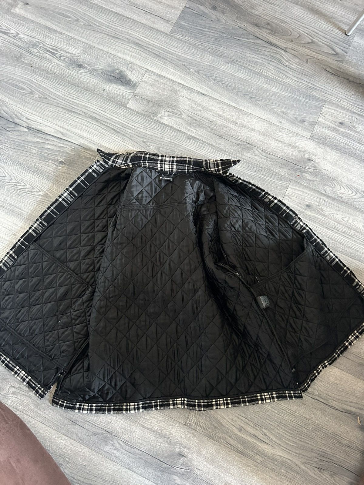Balenciaga FW18 Oversized Quilted Plaid Jacket Size US L / EU 52-54 / 3 - 11 Thumbnail