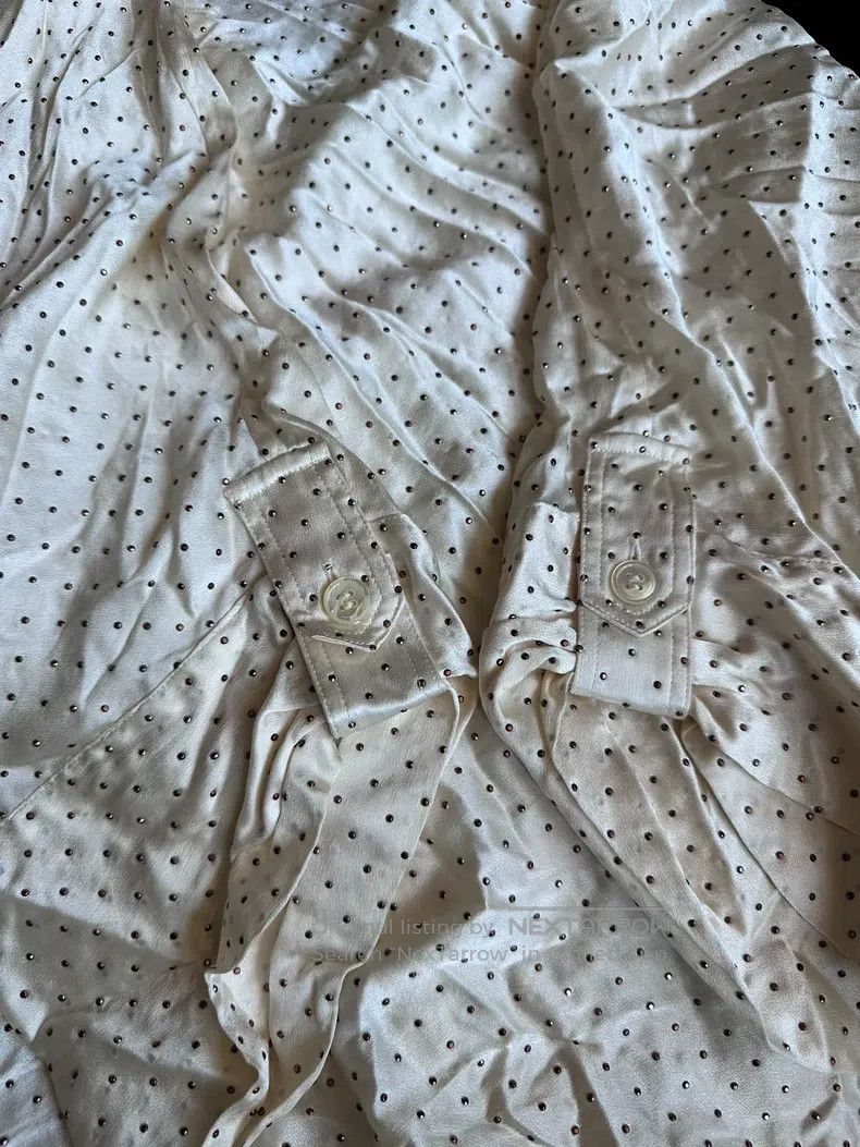 Saint Laurent Paris Saint Laurent Paris size 38 Champagne Color + Silk + Real Size M / US 6-8 / IT 42-44 - 7 Thumbnail