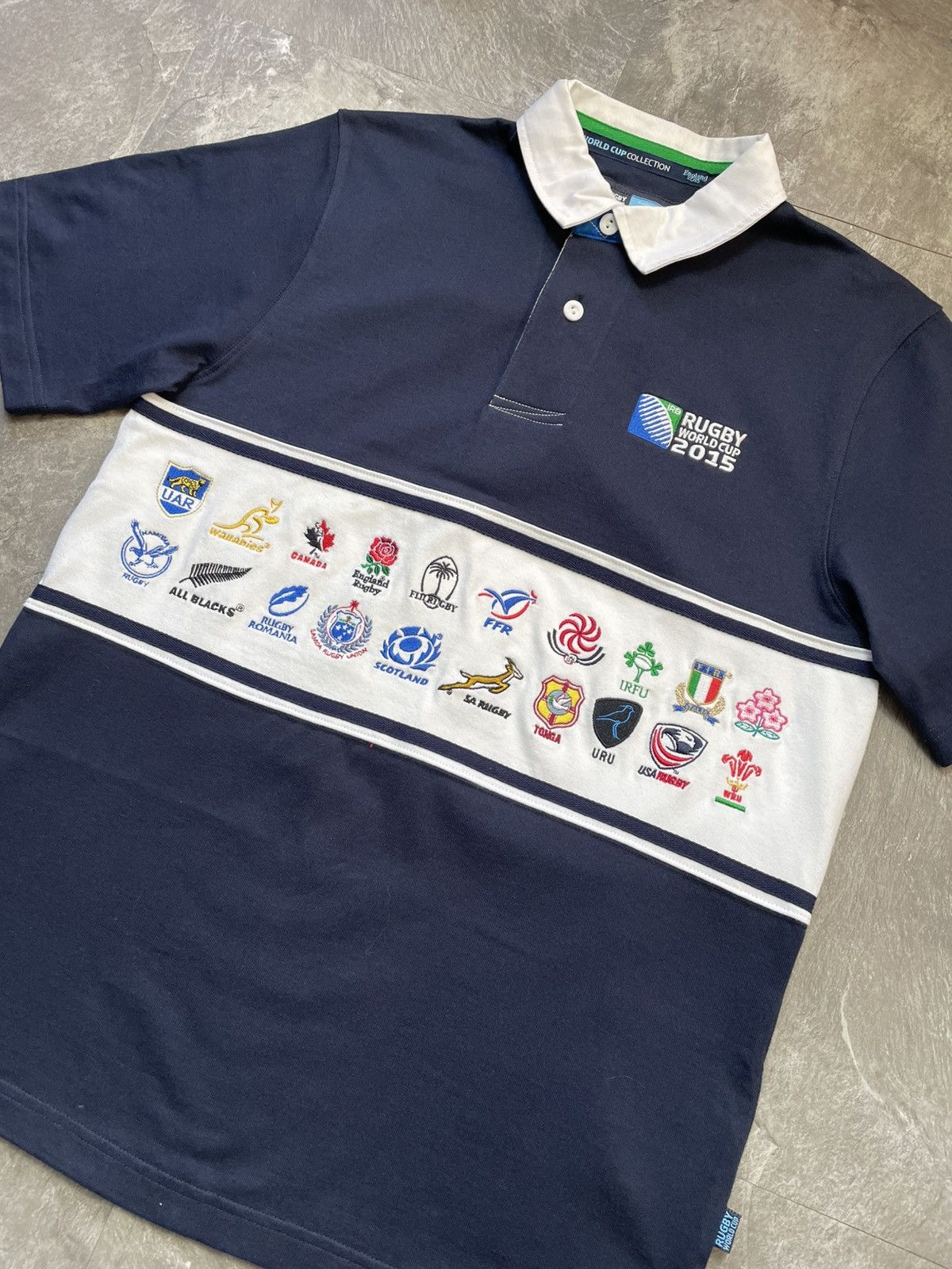 Vintage Rugby World Cup 2015 All Teams Shirt Oxford Men’s Size m Size US M / EU 48-50 / 2 - 2 Thumbnail