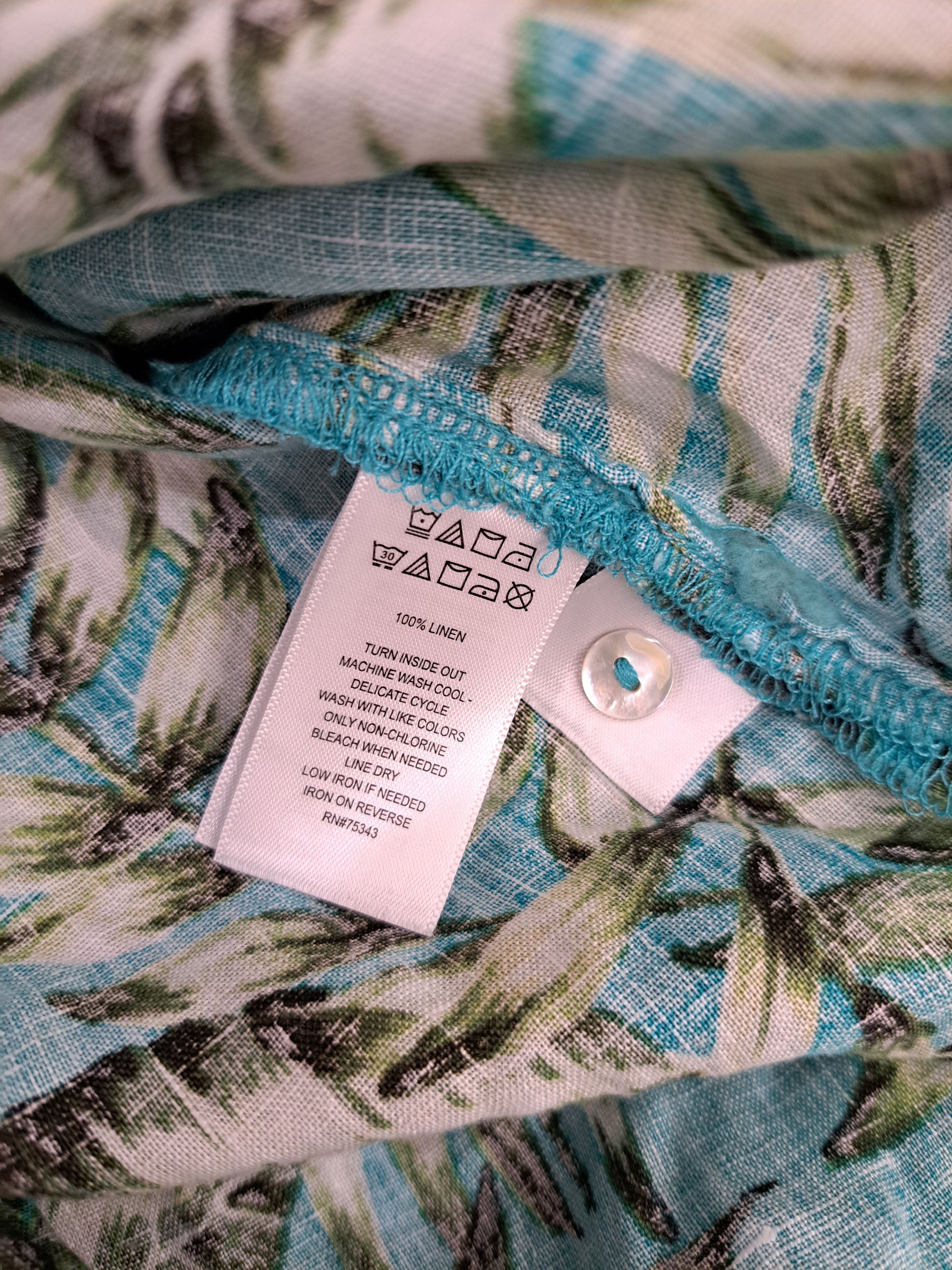 Other Havaiian oversized turquoise button ups shirt S Size S / US 4 / IT 40 - 3 Thumbnail