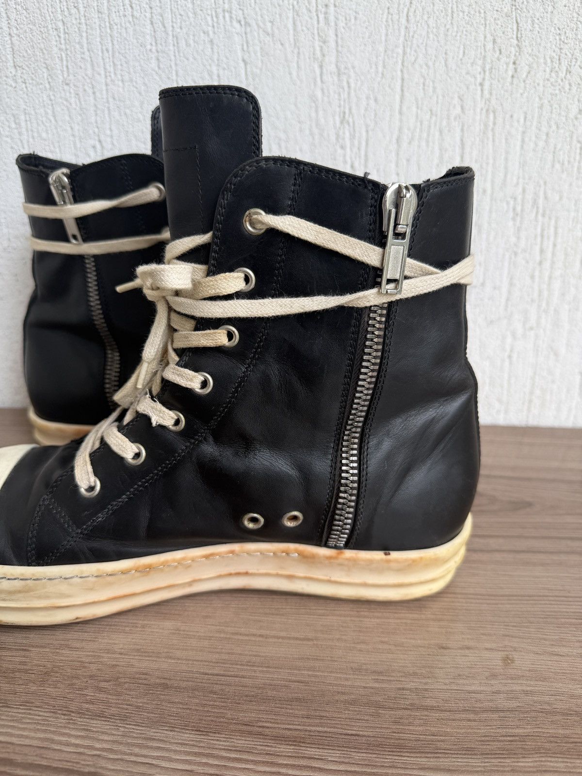 Rick Owens 🔥Rare w16 mainline ramones Size US 10.5 / EU 43-44 - 12 Thumbnail