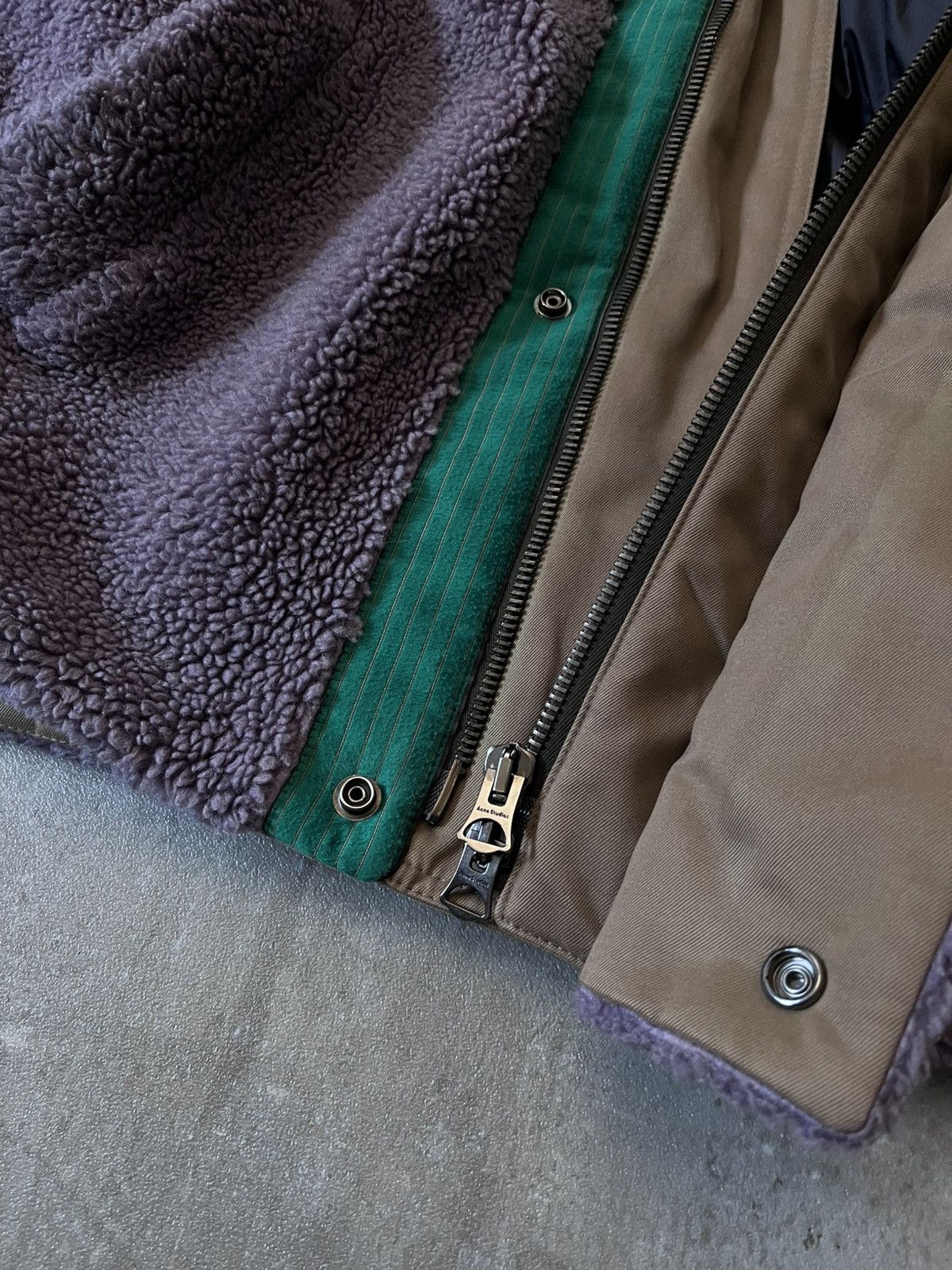 Acne Studios Acne Studios teddy fleece jacket purple Size US L / EU 52-54 / 3 - 6 Thumbnail