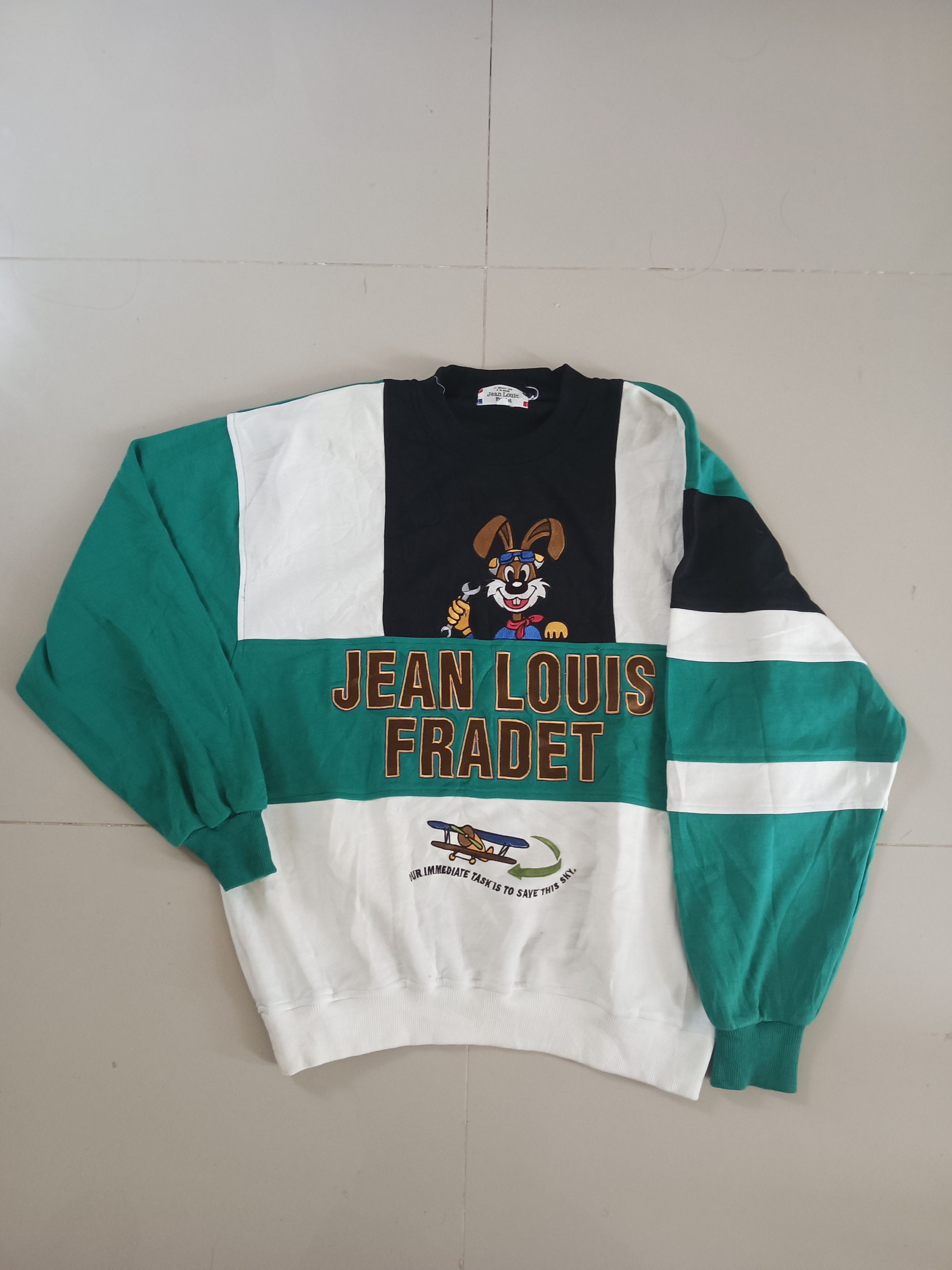 Vintage Jean Louis Fradet Animated Crewneck deals Sweatshirt