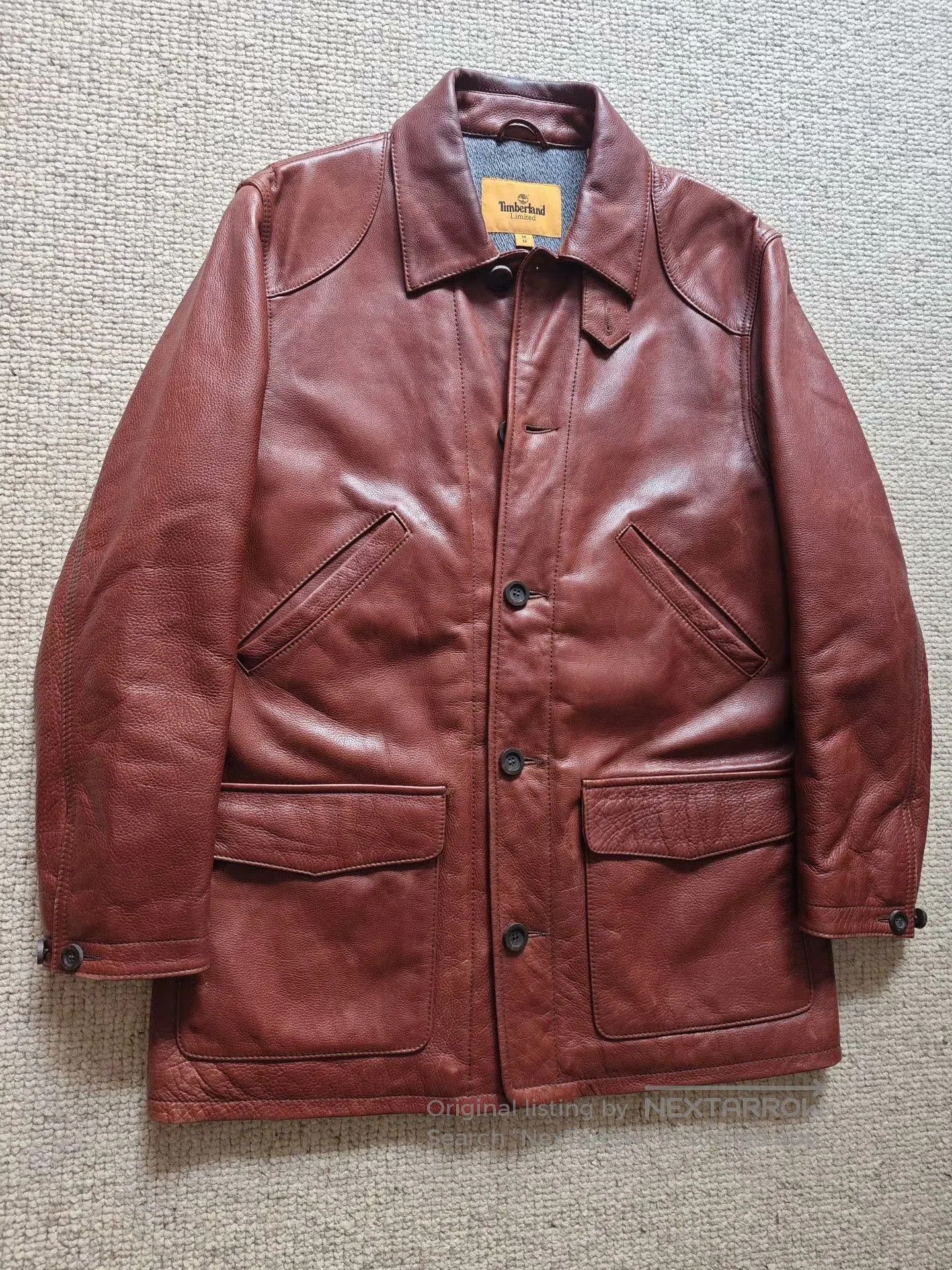 Timberland Timberland Leather Jacket. Size US M / EU 48-50 / 2 - 2 Thumbnail