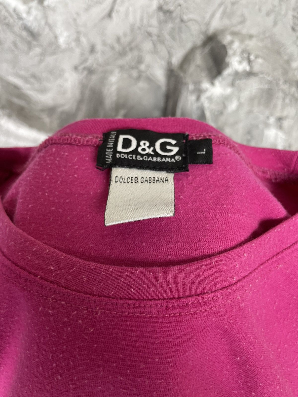 Dolce & Gabbana Dolce Gabbana Vintage Y2K Rhinestones Logo Cropped T-shirts Size M / US 6-8 / IT 42-44 - 5 Thumbnail