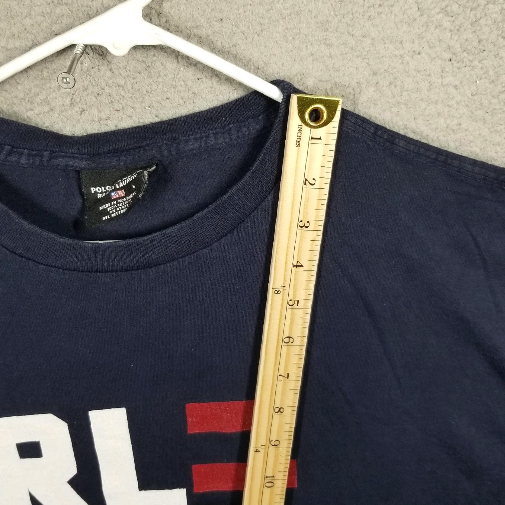 Ralph Lauren VINTAGE Polo Jeans Co. Ralph Lauren Shirt Mens Large Blue RL Logo Graphic T-Shirt Size US L / EU 52-54 / 3 - 6 Thumbnail
