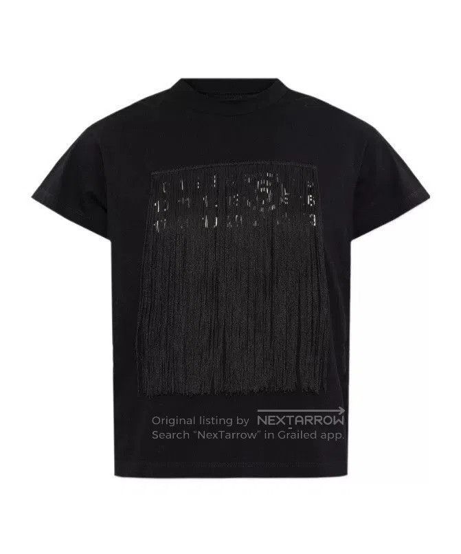 Maison Margiela black fringed t. Size US XXS / EU 40 - 1 Thumbnail