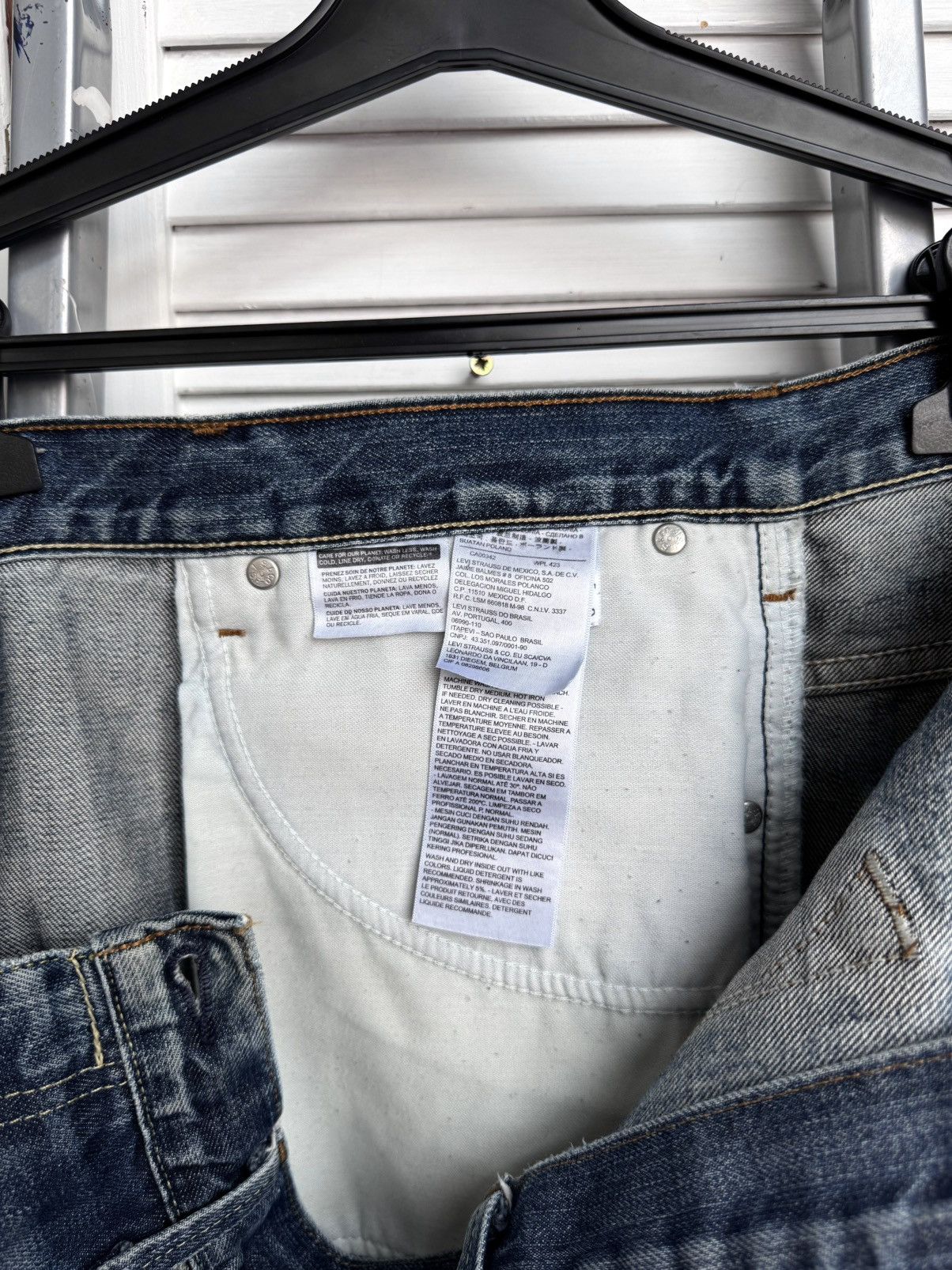 Levi's Vintage Levi’s Western Cowboy Jeans Blue Distressed Denim Size US 36 / EU 52 - 13 Thumbnail