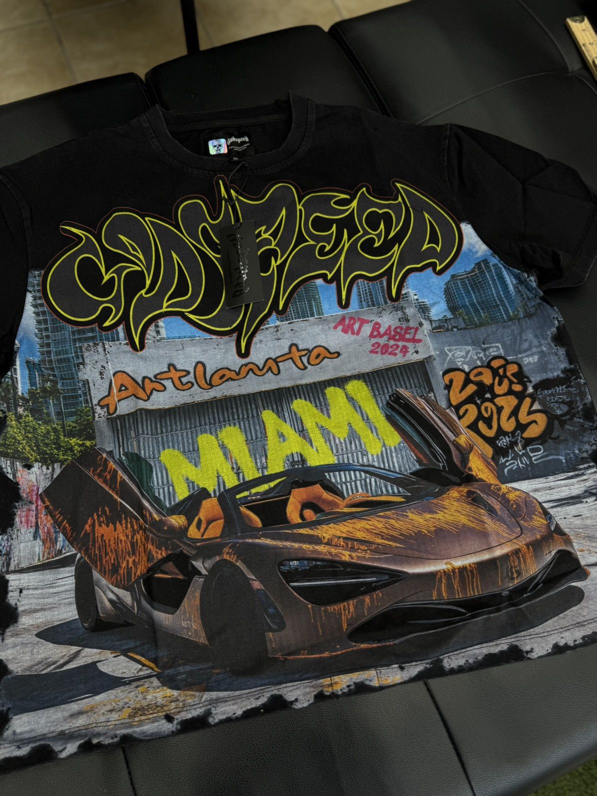 Godspeed Godspeed Miami Lambo Tee Shirt Size XL (NEW) Size US XL / EU 56 / 4 - 2 Thumbnail