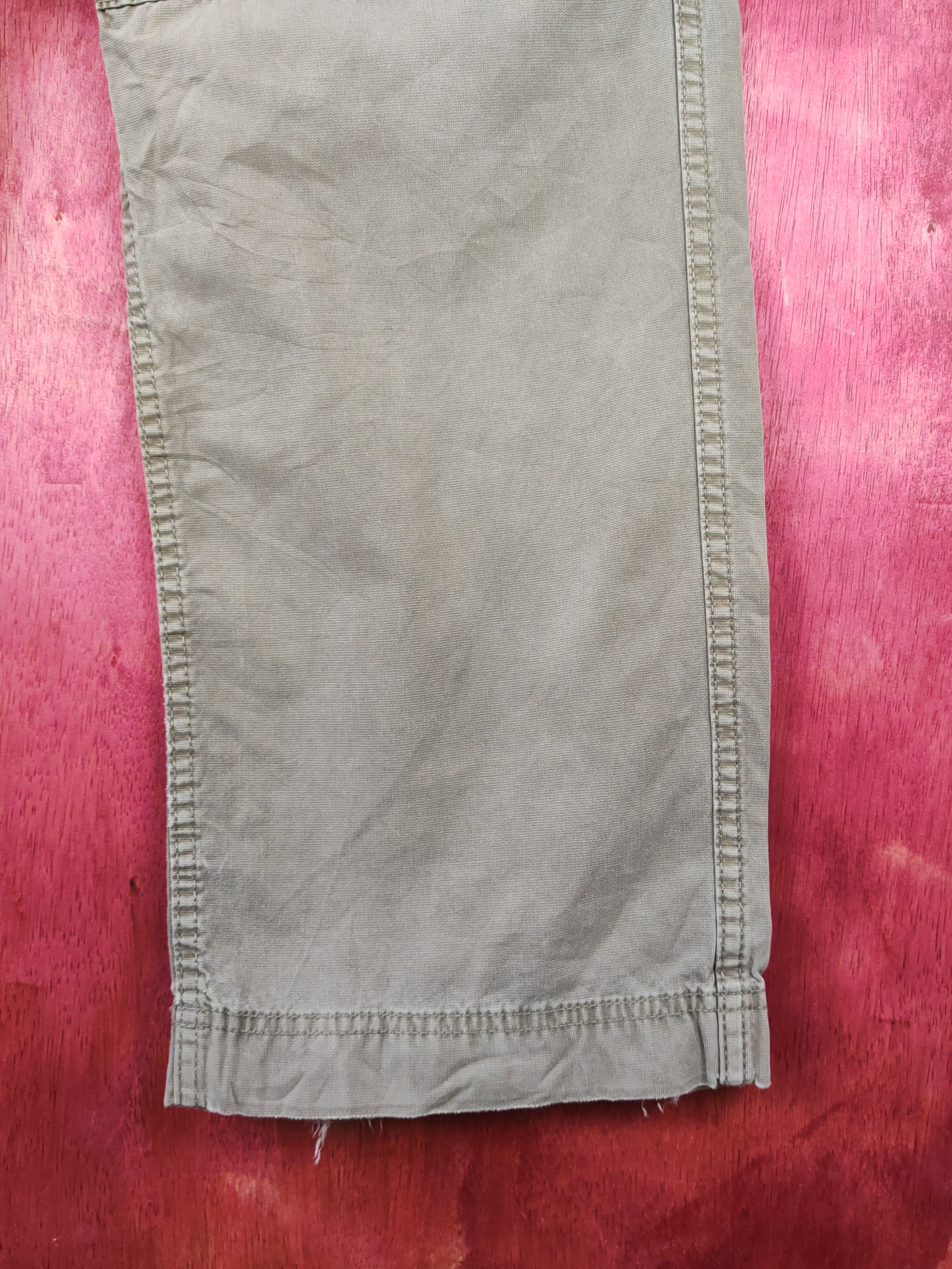 Japanese Brand Uniqlo Olive Faded Multipocket Tactical Cargo Pants #S1339 Size US 32 / EU 48 - 6 Thumbnail