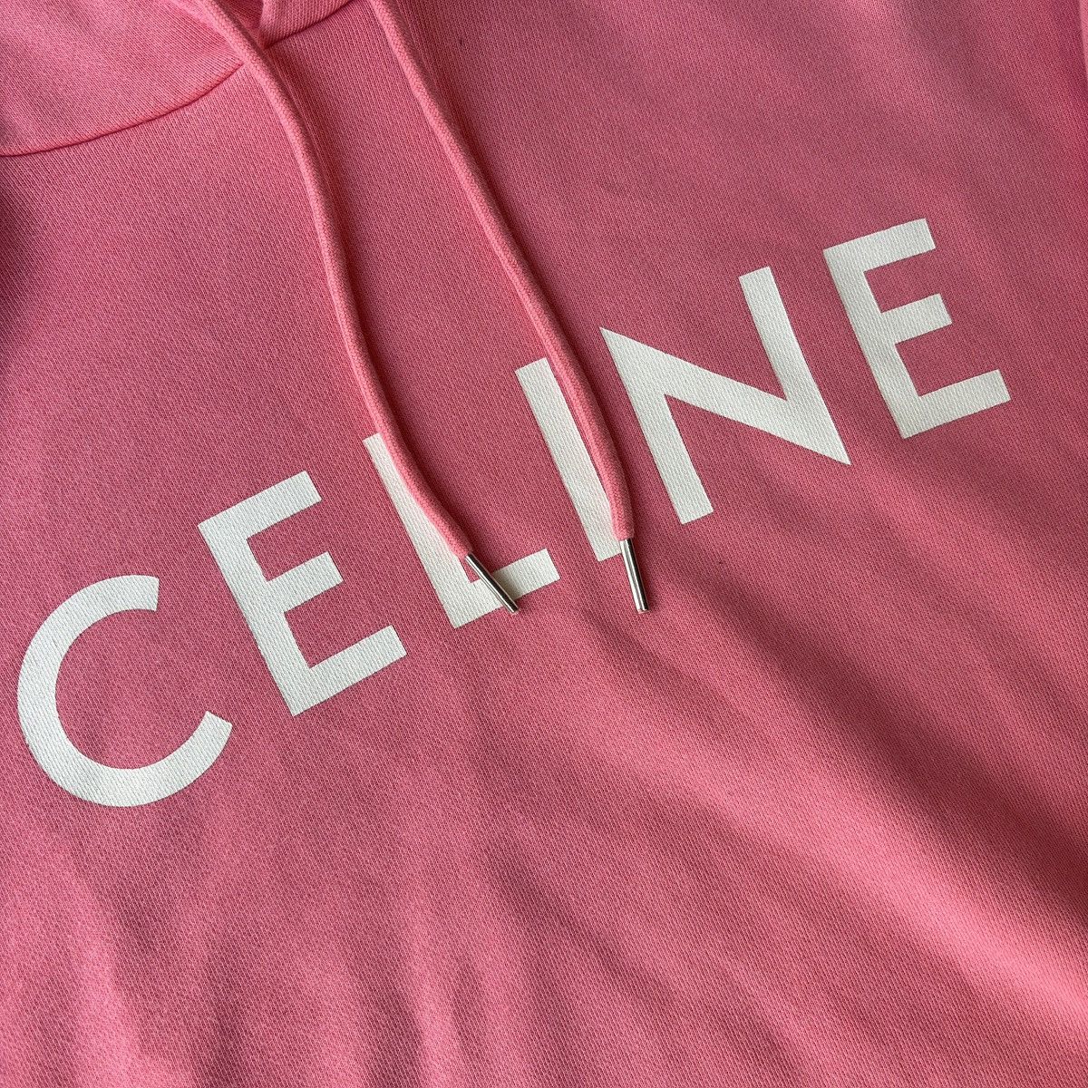 Celine Pink Celine Spellout Logo Hoodie Size US M / EU 48-50 / 2 - 3 Thumbnail