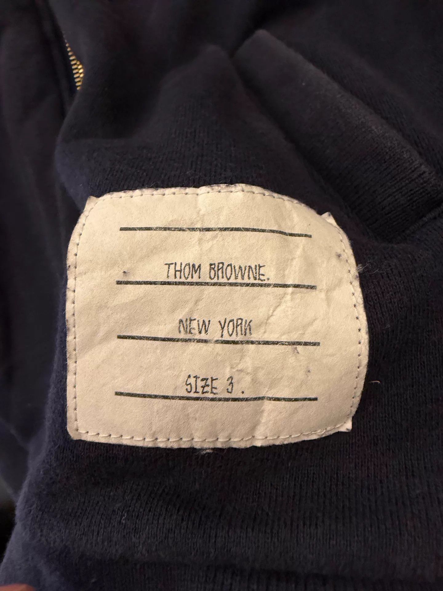 Thom Browne Thom Browne Color Block Nylon Jacket Navy Blue Size 1 Size L / US 10 / IT 46 - 4 Thumbnail