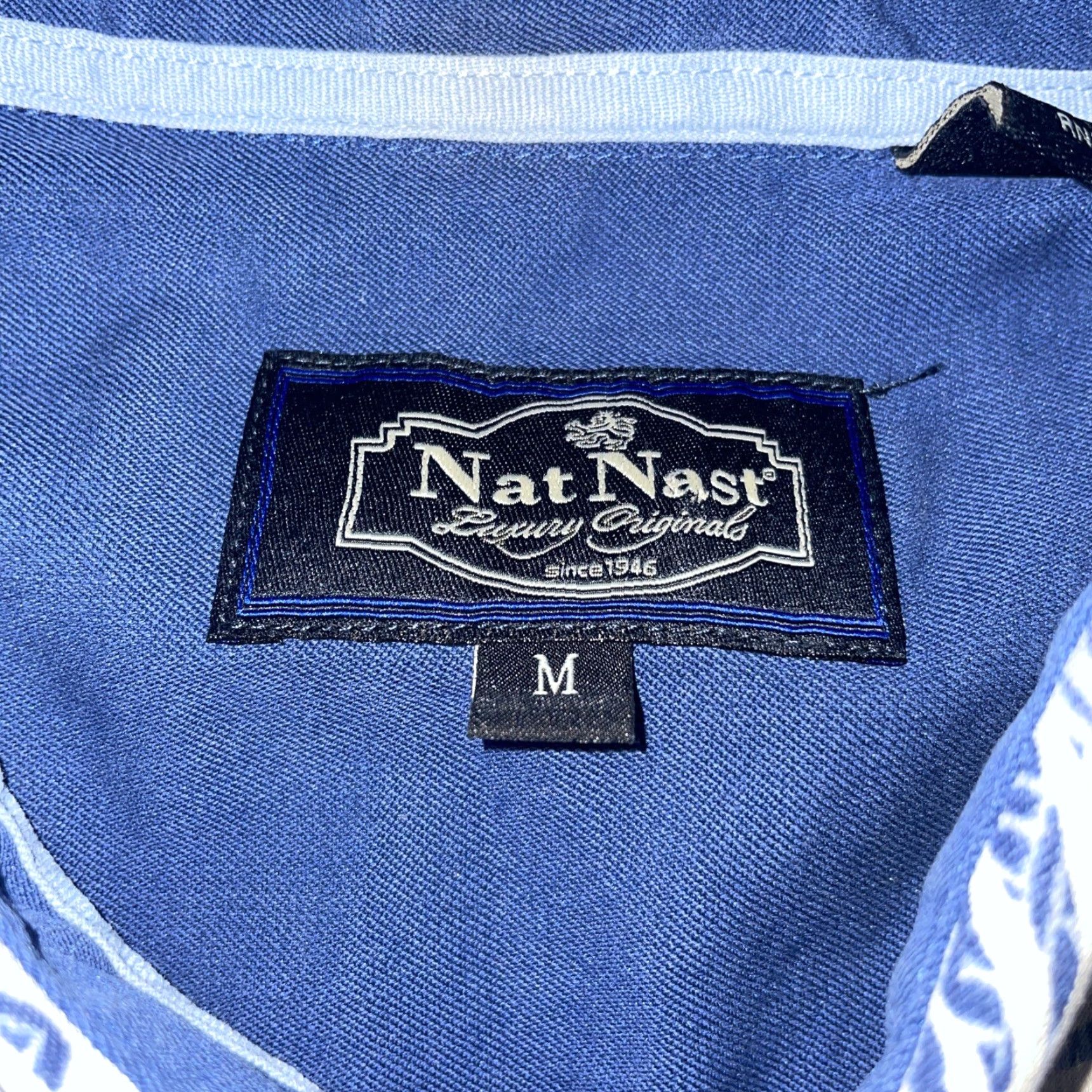 Nat Nast **Nat Nast Blue Hawaiian Shirt Mens M** User: **Blue Nat Nast Hawaiian Shirt Mens M** Size US M / EU 48-50 / 2 - 3 Thumbnail