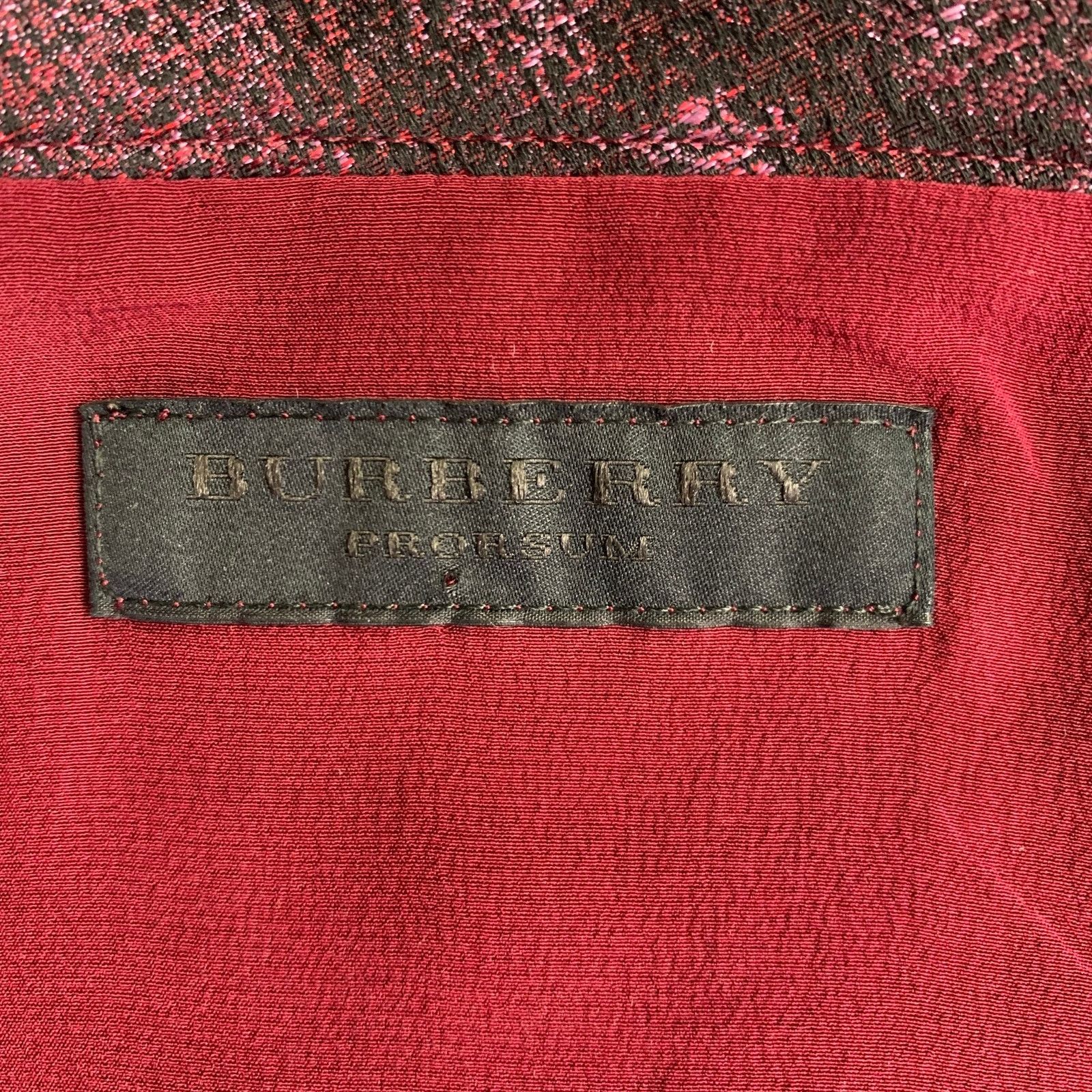 Burberry Prorsum Size M Burgundy Purple Polyester Sheath Cocktail Dress Size M / US 6-8 / IT 42-44 - 5 Thumbnail