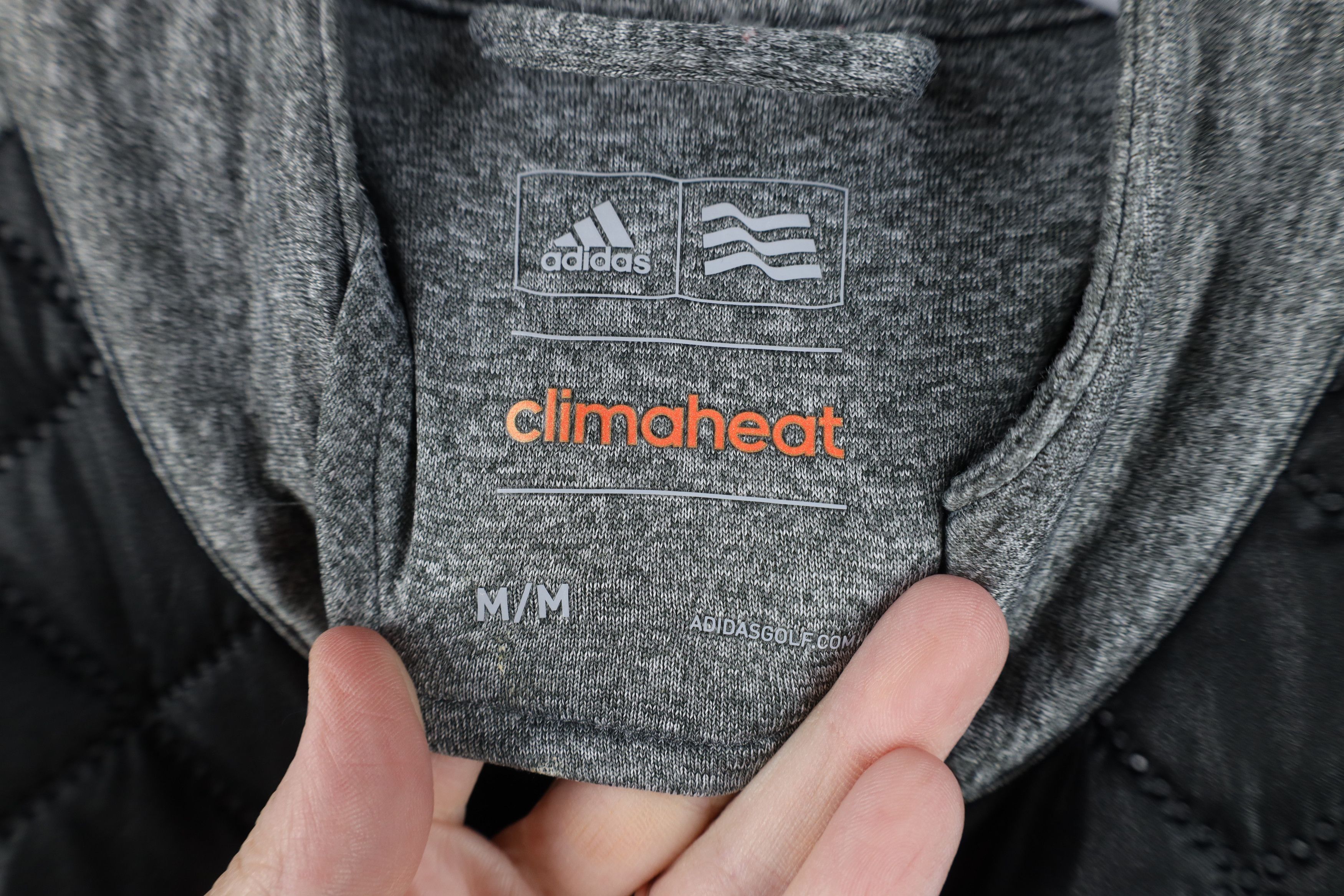 Adidas Adidas Quilted Full Zip Knit Golf Jacket Heather Gray Size US M / EU 48-50 / 2 - 9 Thumbnail