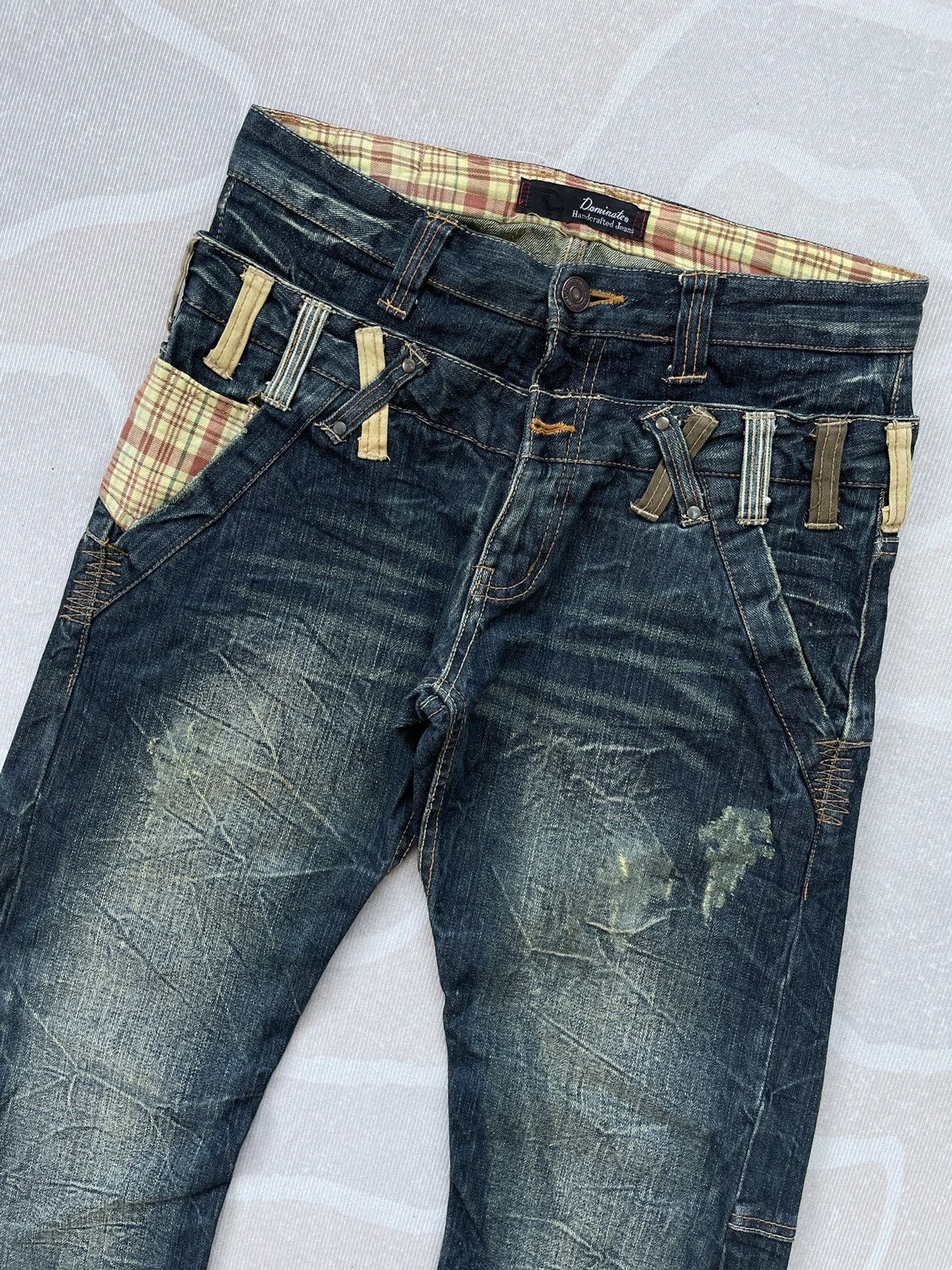 Designer Dominate Double Waist Jeans (P84) Size US 31 - 3 Thumbnail