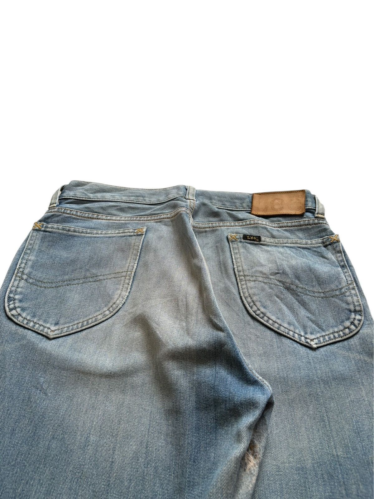 Lee Vintage Lee Selvedge Mud Wash Distress Baggy Jeans Size US 31 - 10 Thumbnail
