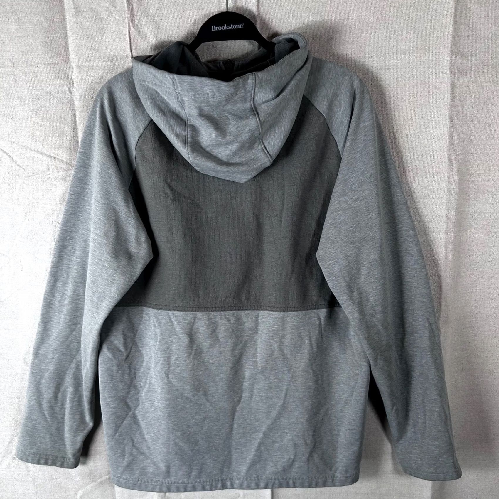 Nike Nike Therma-FIT Hoodie Mens Large Gray Full Zip Sweatshirt Neon Green Accents Size US L / EU 52-54 / 3 - 2 Thumbnail