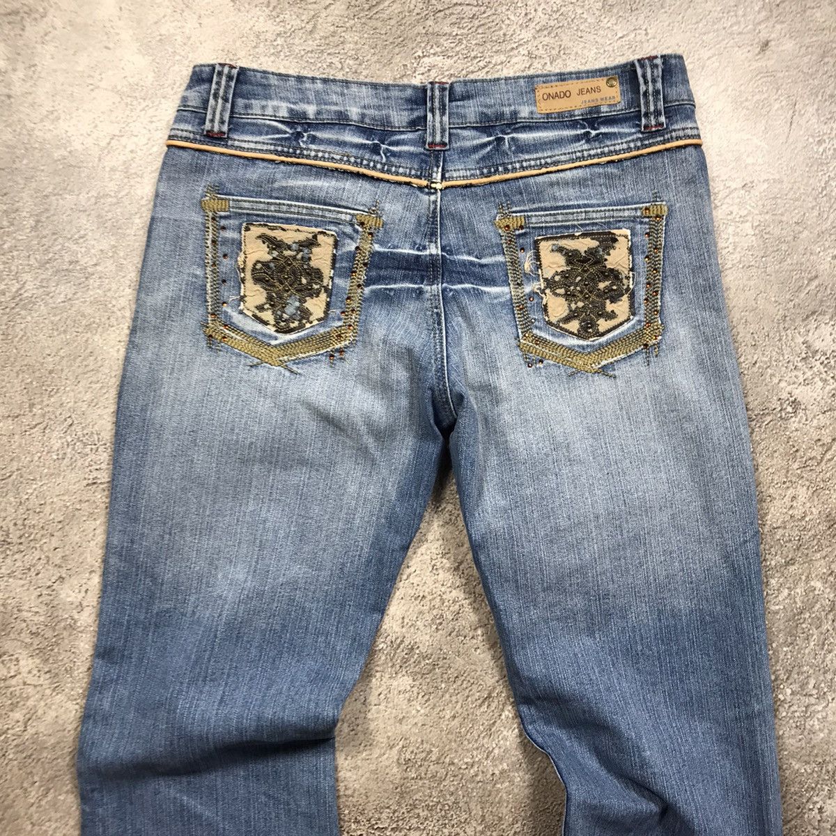 Vintage Vintage 90s Distressed Baggy Wide Leg Jeans Grunge Y2K 30 Size 30" / US 8 / IT 44 - 5 Thumbnail