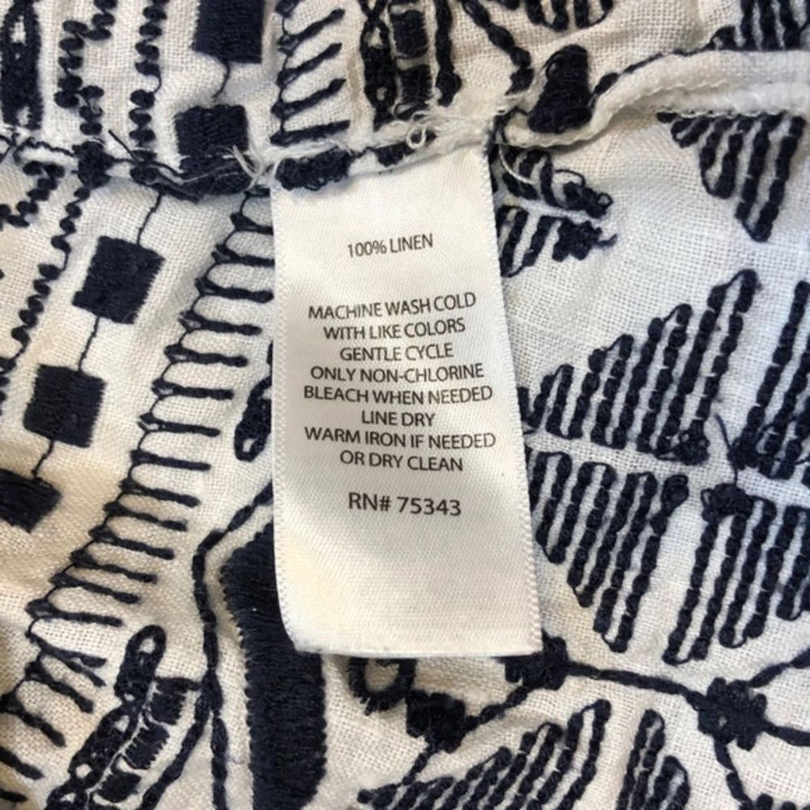 Other Artisan NY Embroidered White Linen Tank Top | Sz S Size S / US 4 / IT 40 - 5 Thumbnail