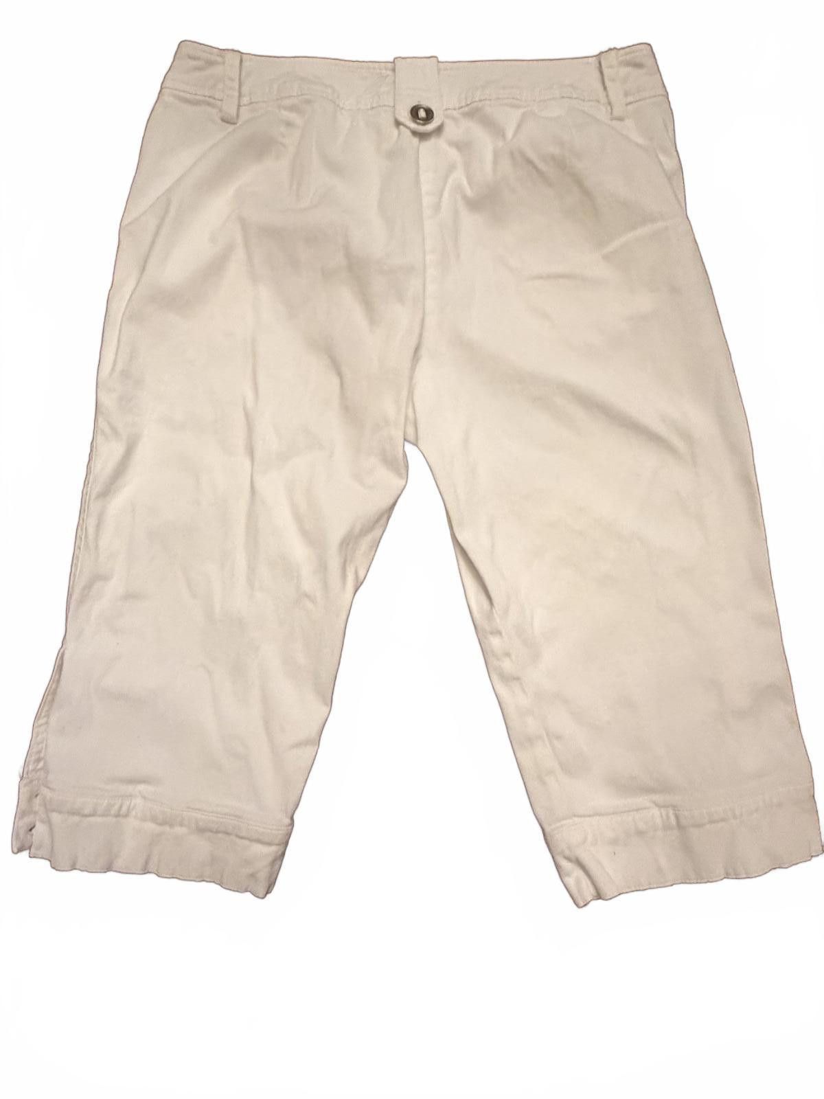 Sandro Sandro Petite White Capri Pants Size 12P Size ONE SIZE - 4 Thumbnail