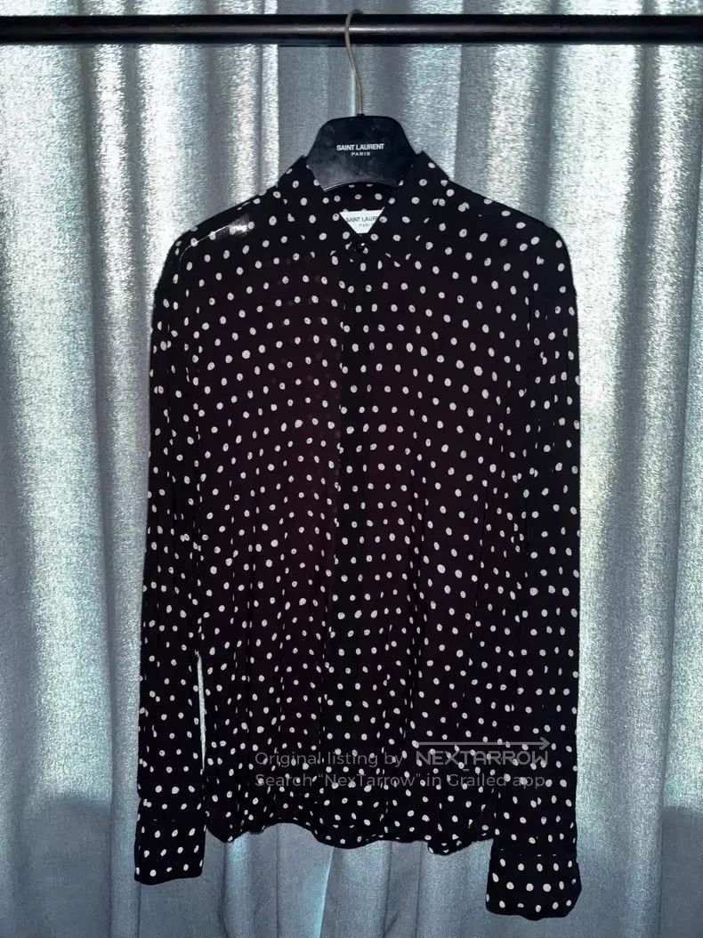 Saint Laurent Paris Saint Laurent Paris size 39 Black and white distressed polk Size US S / EU 44-46 / 1 - 1 Thumbnail