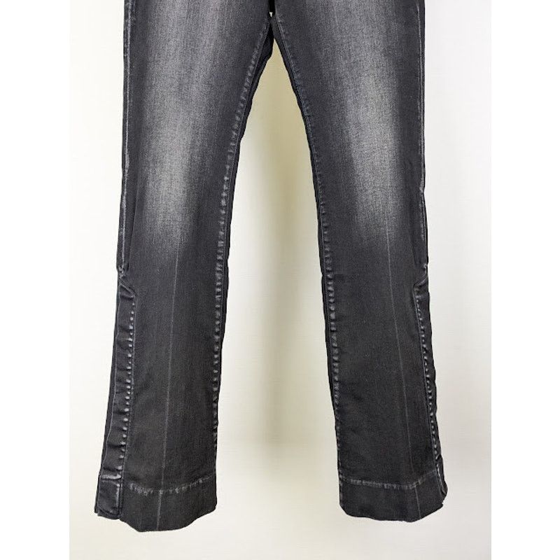 Amiri o1rshd1 Stacked Flare Jeans in Aged Black Size US 32 / EU 48 - 4 Thumbnail