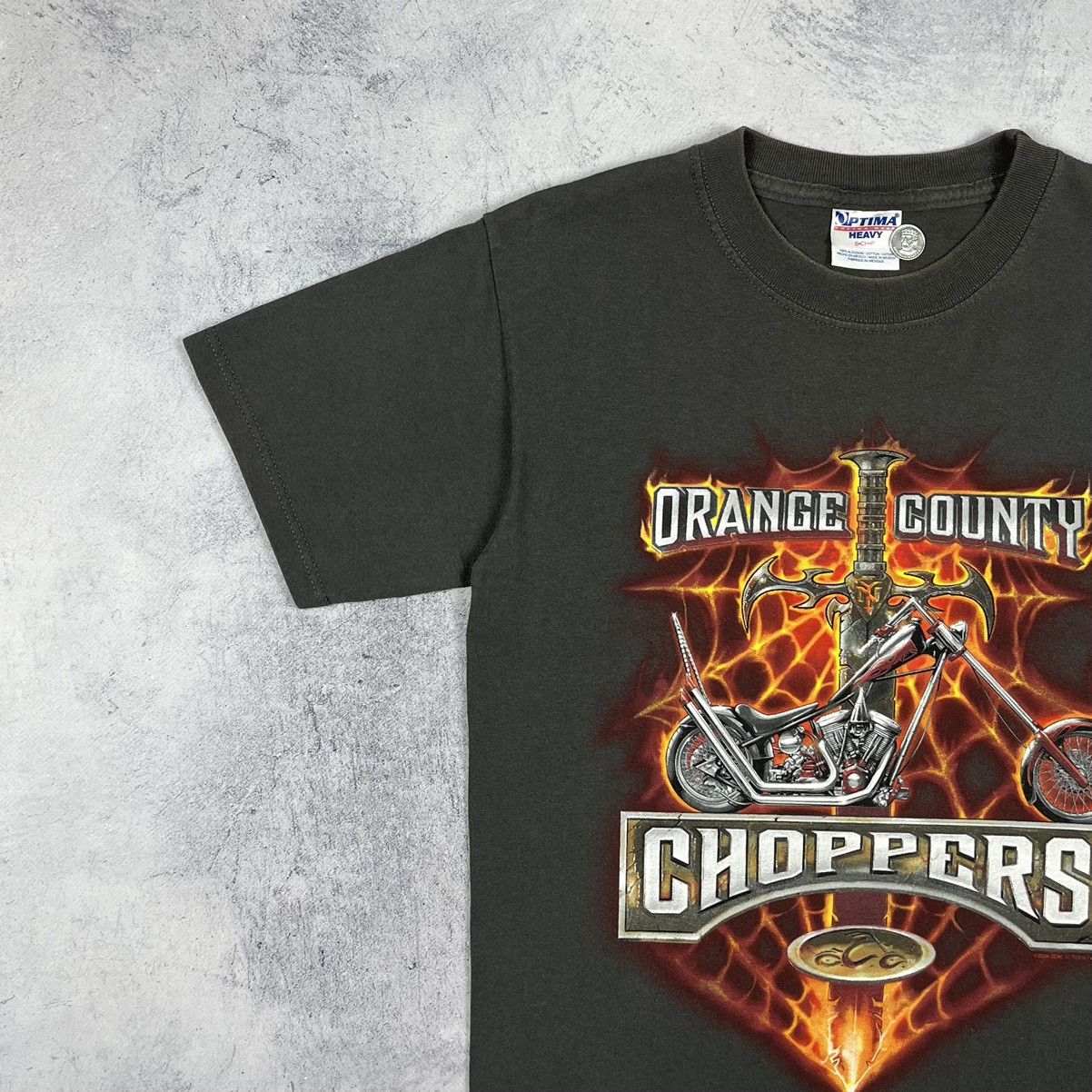 West Coast Choppers Vintage West Cost Choppers flame big logo tee 2000’s Size US S / EU 44-46 / 1 - 6 Thumbnail