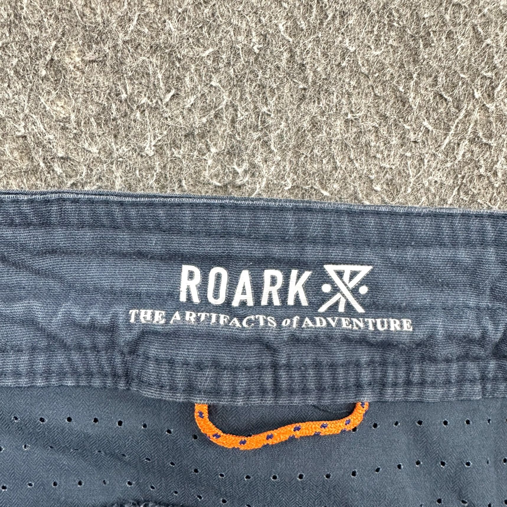 Roark Roark Shorts Mens 30 Blue Navy Chino Cotton Hiking Outdoor Drawstring Pockets Size US 30 / EU 46 - 2 Thumbnail