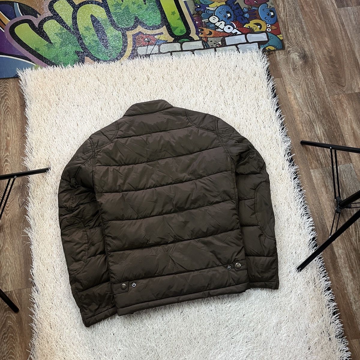 Barbour Men's Barbour International Handle Quilt Jacket Khaki Size US XL / EU 56 / 4 - 2 Thumbnail
