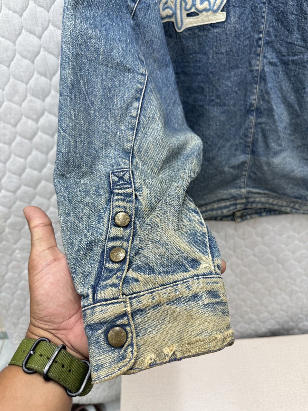 Japanese Brand 🔥🔥💥ARCHIVE PAPAS DENIM JACKET Size US L / EU 52-54 / 3 - 16 Thumbnail