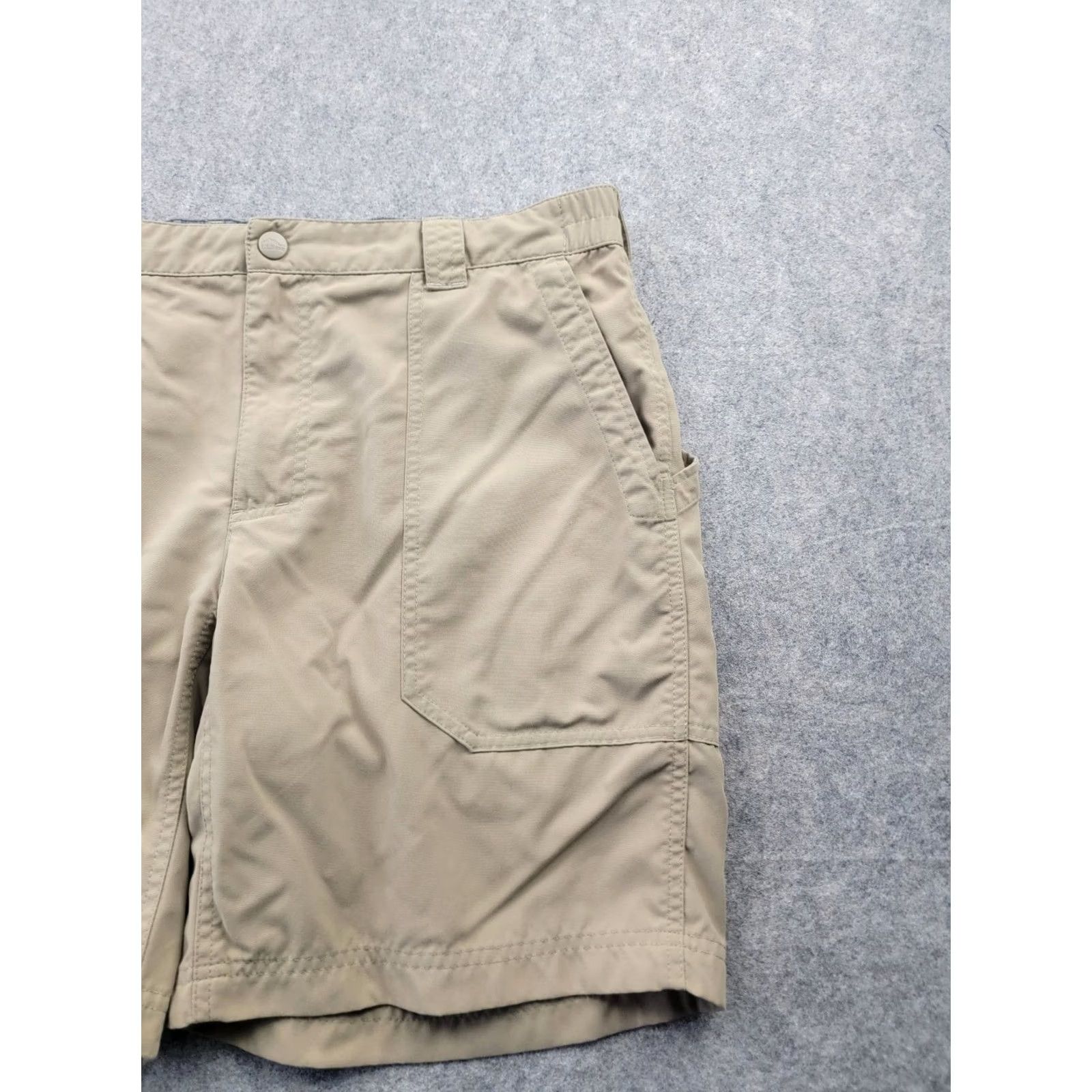 Vintage LL Bean Shorts Mens Large Brown Tan 100% Nylon Outdoor Cargo Casual Vintage? Size US 33 - 3 Thumbnail