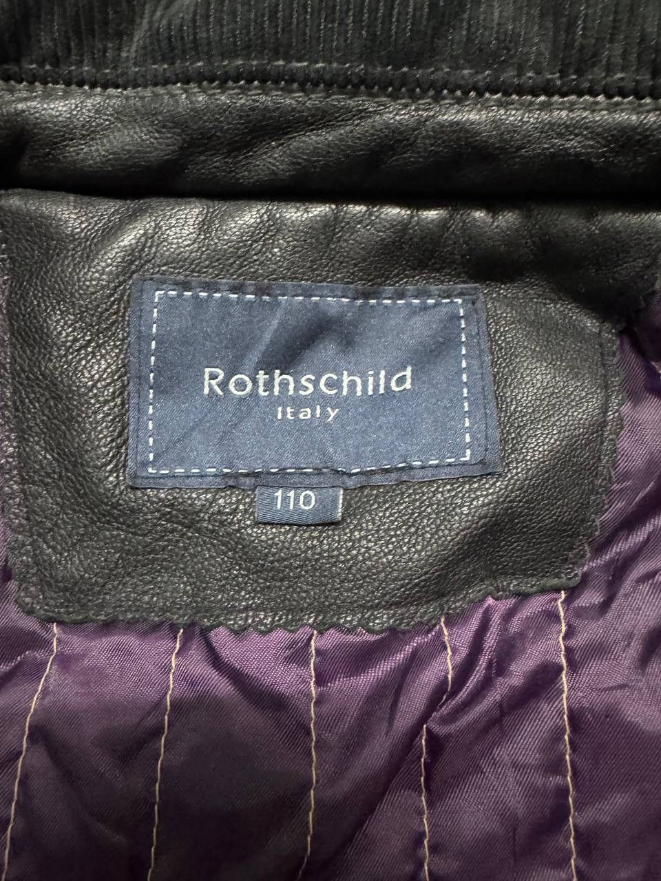 Leather VINTAGE ROTHACHILD ITALY LEATHER SPLIT CODUROI JACKET BLACK Size US L / EU 52-54 / 3 - 10 Thumbnail