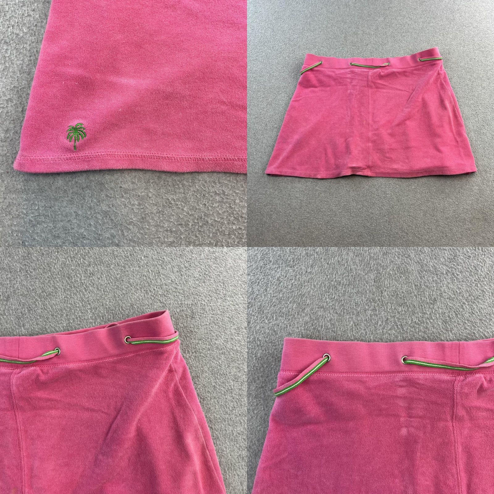 Lilly Pulitzer Lilly Pulitzer Skirt Womens Large Pink Drawstring Terrycloth Palm Tree Beachwear Skirt Size 36" / US 14 / IT 50 - 8 Thumbnail