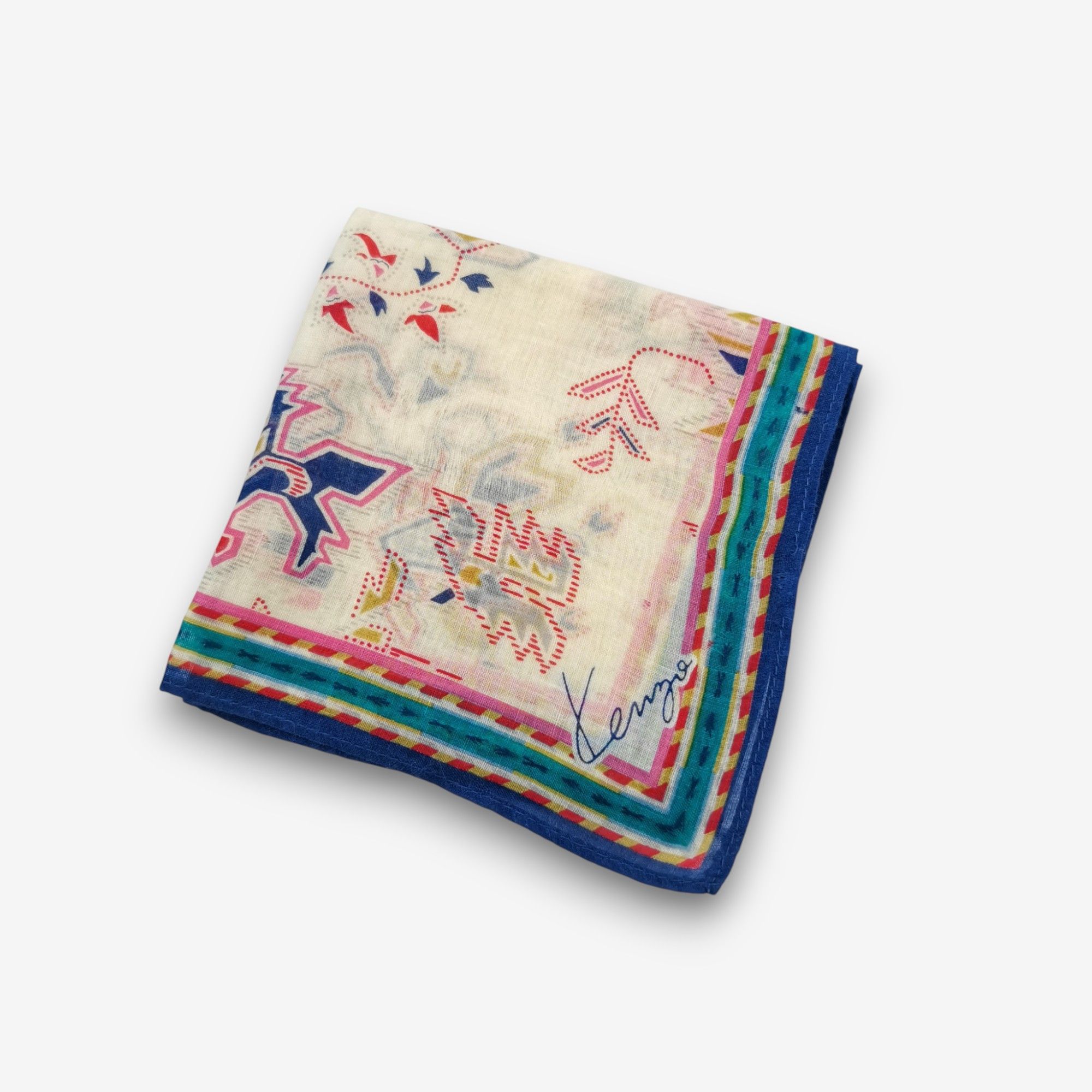 Kenzo Vintage Kenzo Handkerchief Pocket Square Bandana Size ONE SIZE - 3 Thumbnail