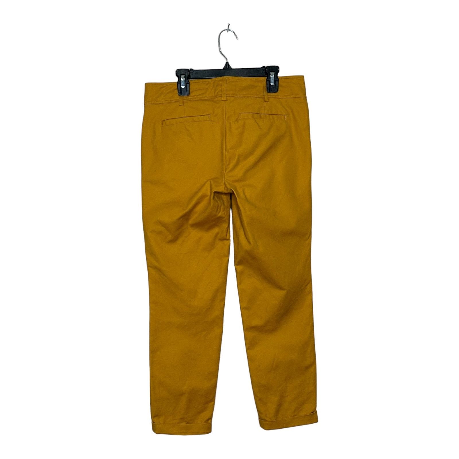 Cynthia Rowley Cynthia Rowley yellow mustard crop cuffed hems pants size 2 Size 26" / US 2 / IT 38 - 5 Thumbnail