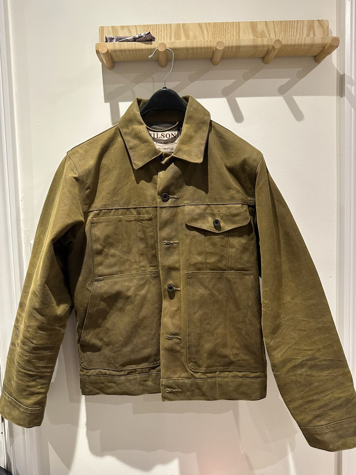 FILSON Belltown waxed denim jacket Made in USA | eBay