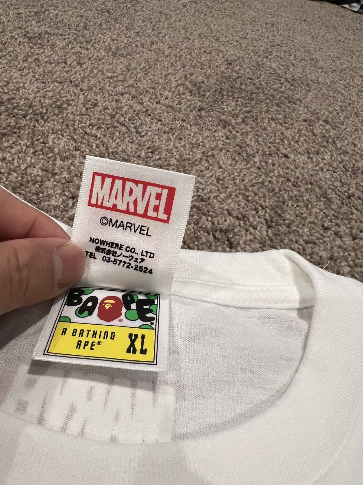 Bape Bape x Marvel Captain America Tee Size US XL / EU 56 / 4 - 5 Thumbnail