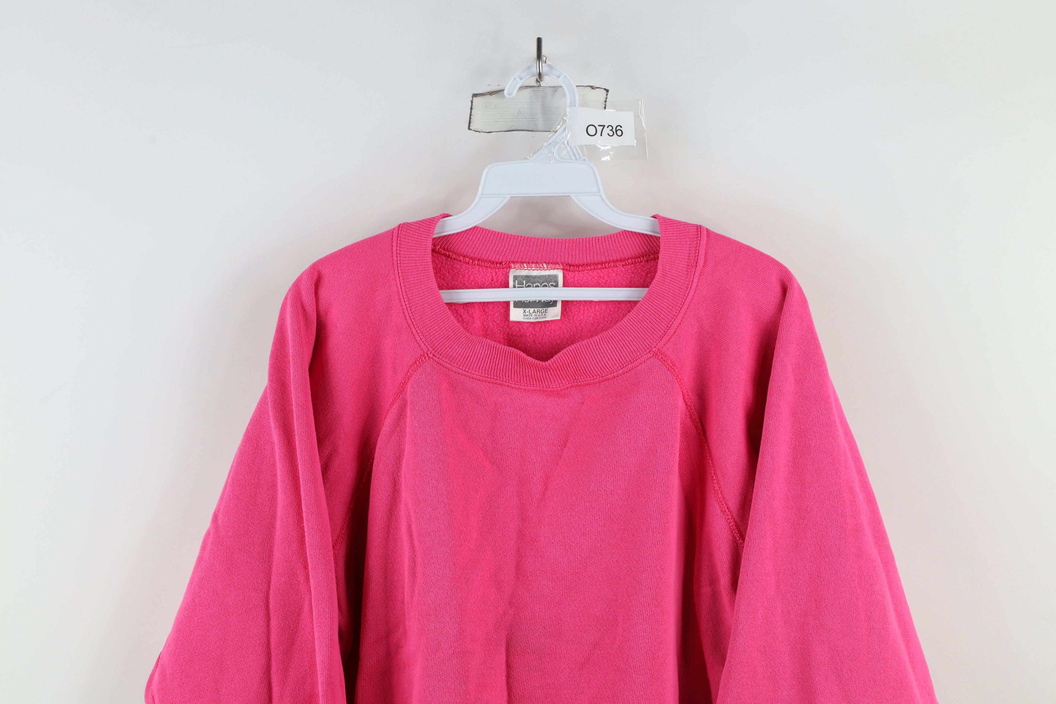 Vintage Vintage 80s 90s Streetwear Crewneck Sweatshirt Pink USA Size XL / US 12-14 / IT 48-50 - 2 Thumbnail