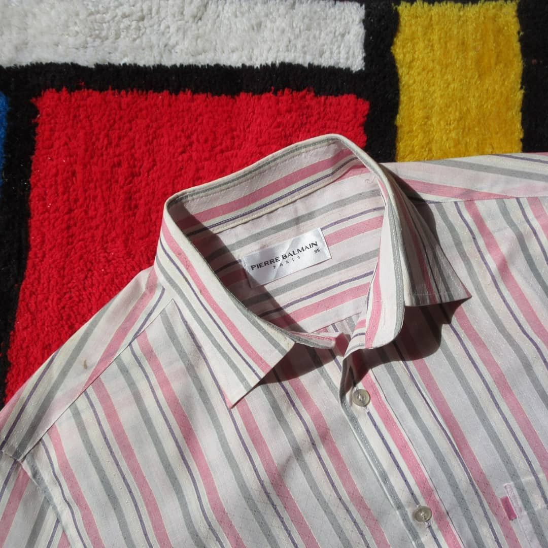 Pierre Balmain Pierre Balmain Short sleeve Gummy Stripped Size M Size US M / EU 48-50 / 2 - 4 Thumbnail