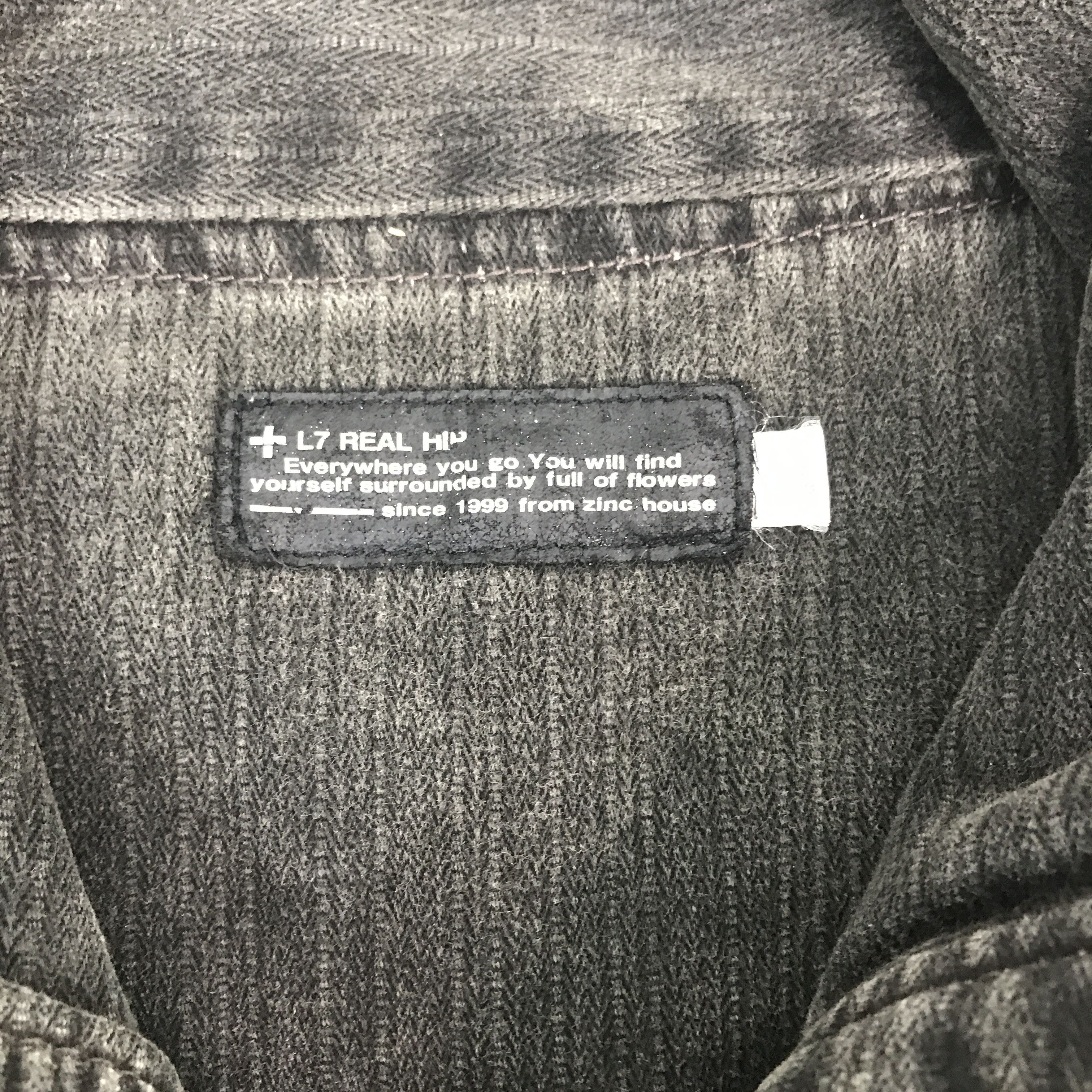 Japanese Brand × L7 Real Hip Rare L7 real hip black denim zipper jacket Size US M / EU 48-50 / 2 - 9 Thumbnail