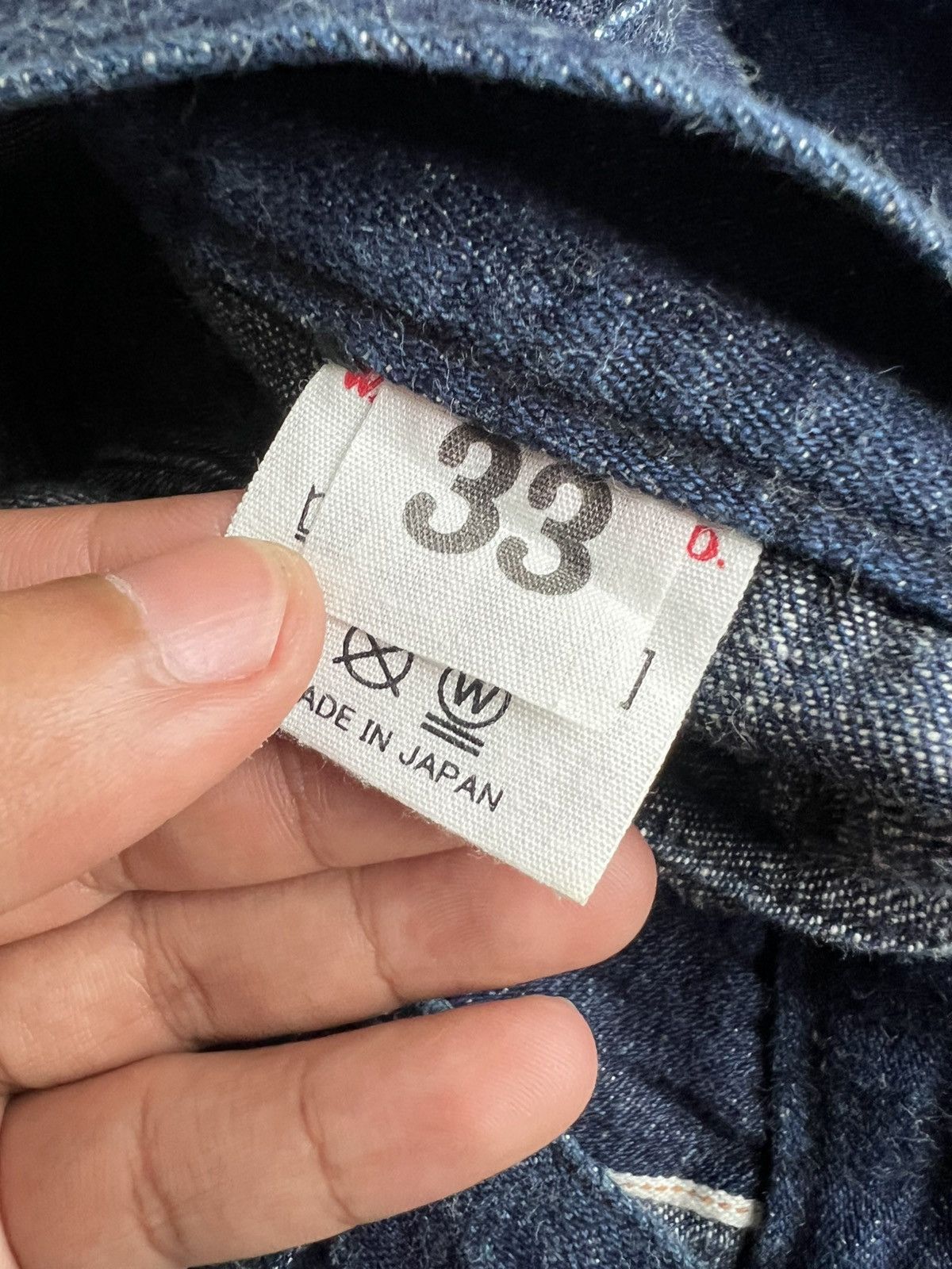 Momotaro Jeans Vintage USN Fatigue Indigo Selvaged Denim Baker Pants Jeans Size US 33 - 7 Thumbnail