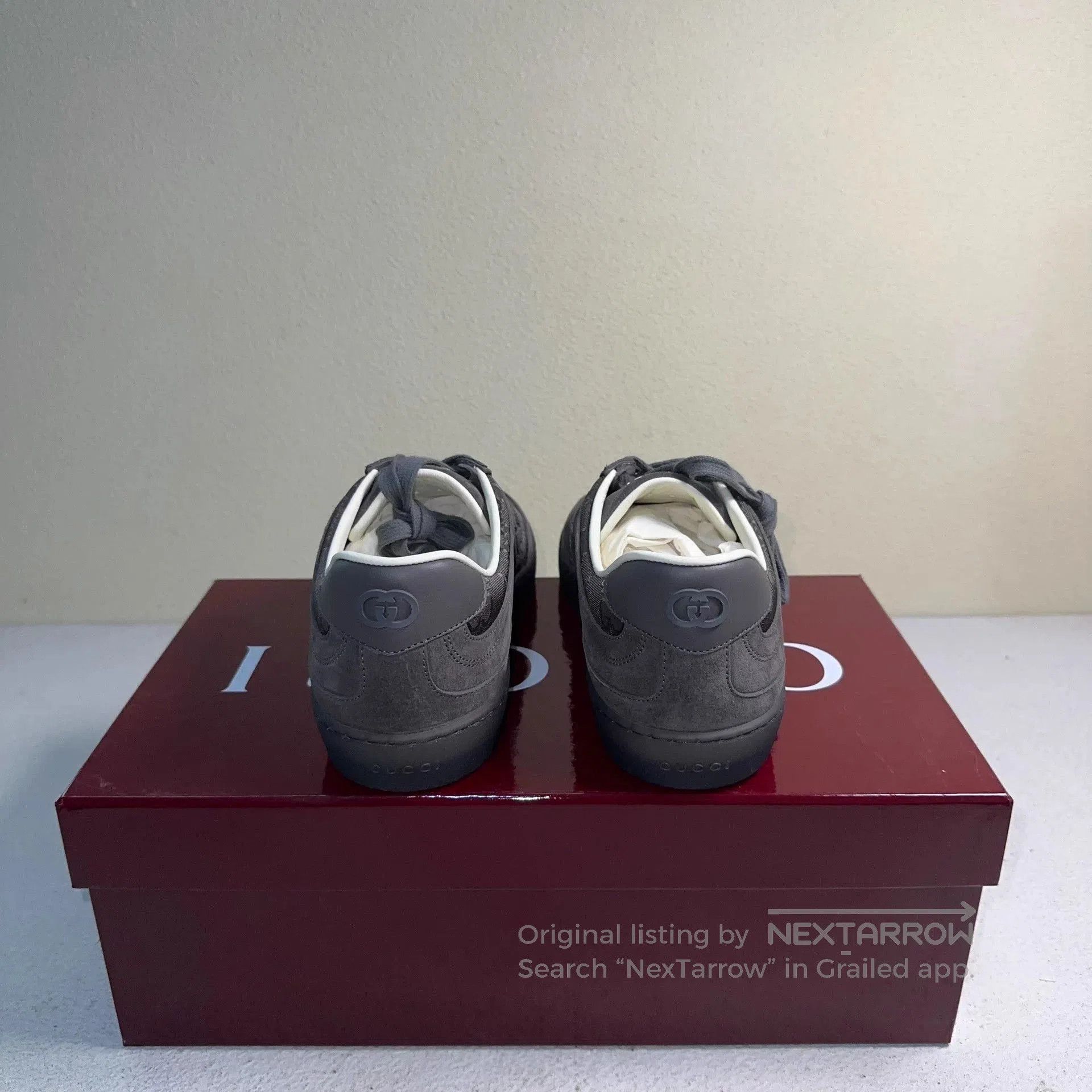 Gucci Gray Low-Top Sneakers Size 7. Size US 7 / EU 40 - 3 Thumbnail