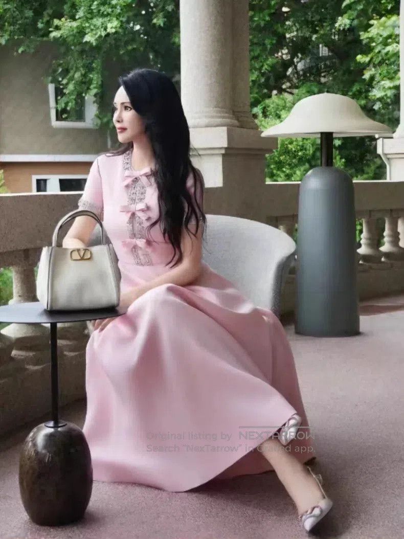 Valentino Valentino A daughter-in-law butterfly silk wool A-line dre Size S / US 4 / IT 40 - 1 Thumbnail